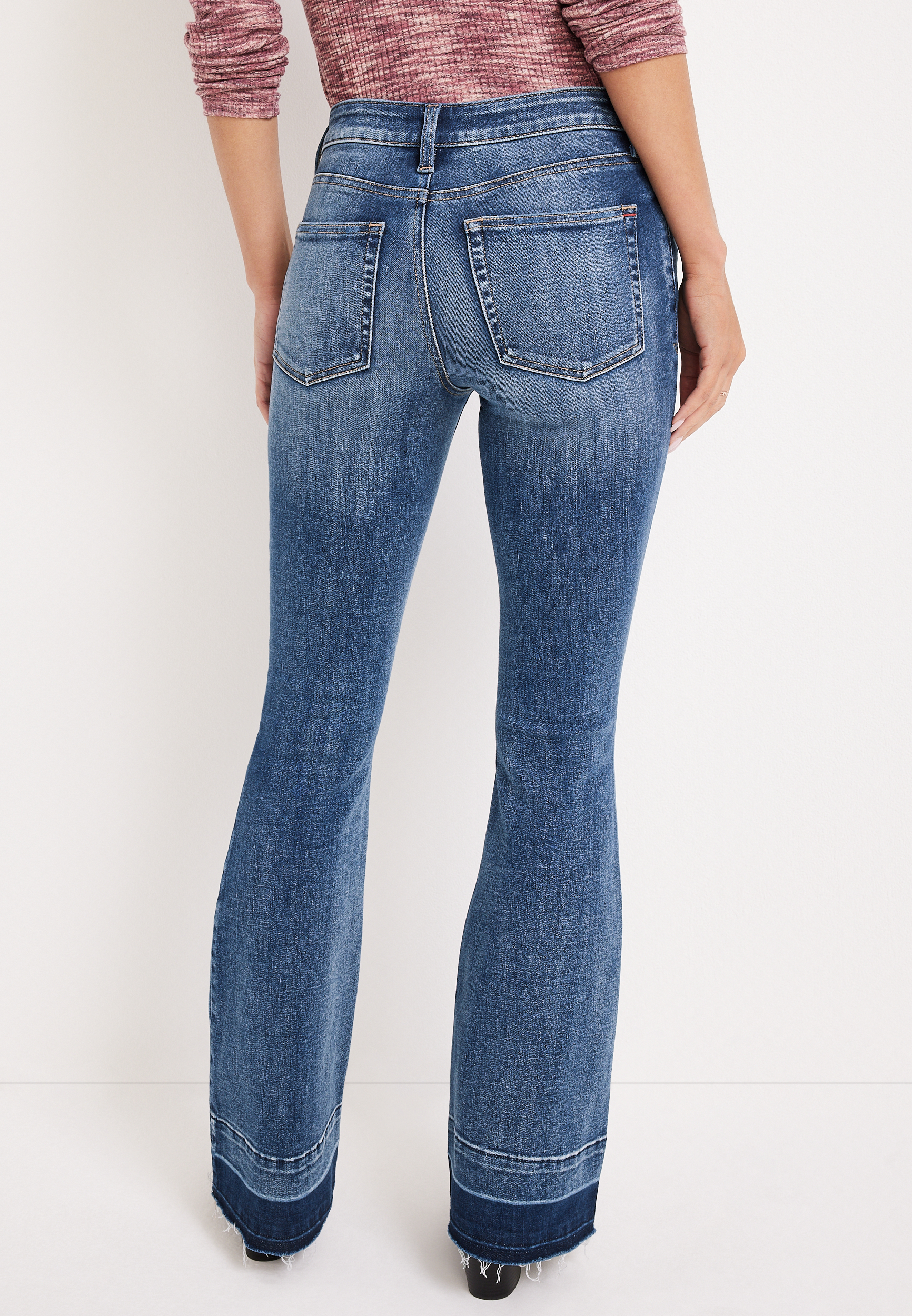 High Waist Flare Jeans  Classic High Waist Flare Jeans – Live Fabulously