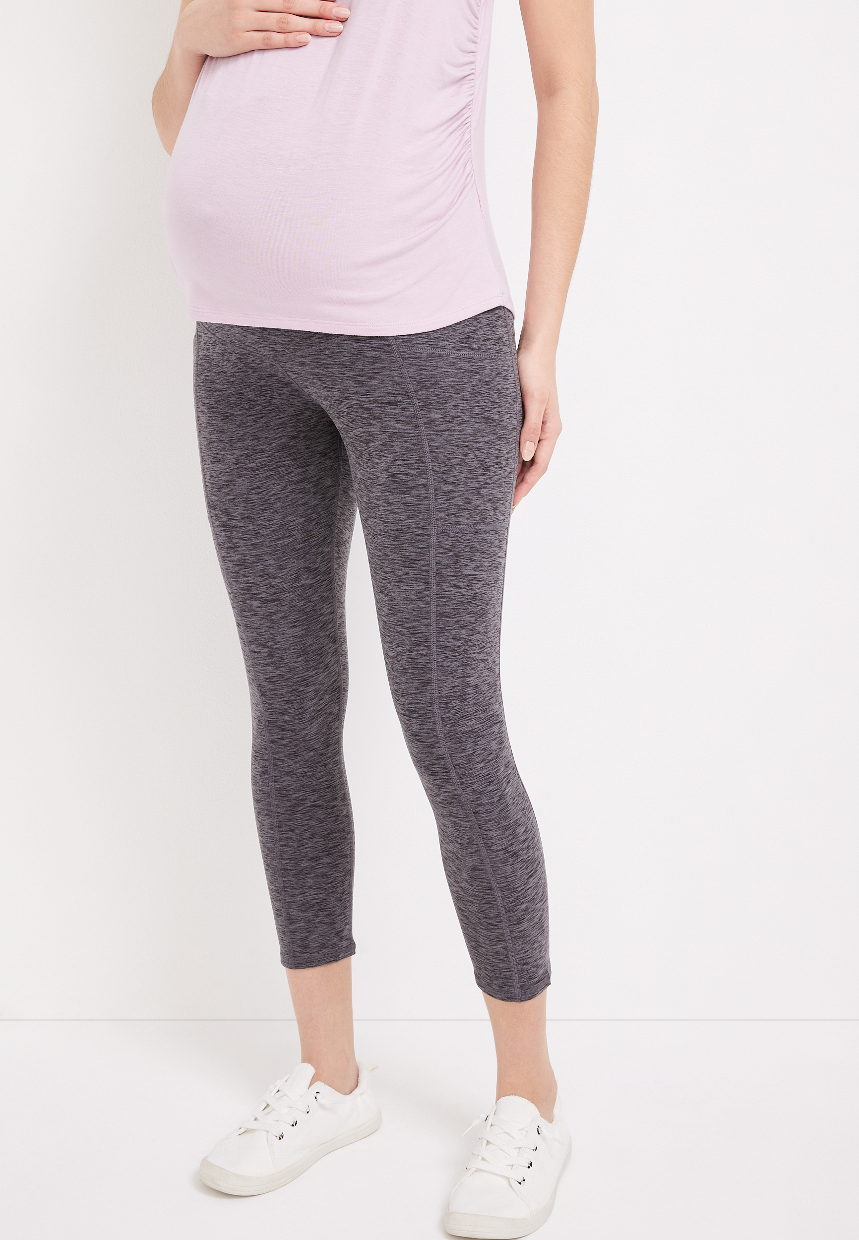 Spacedye Over The Bump Luxe Maternity Legging maurices