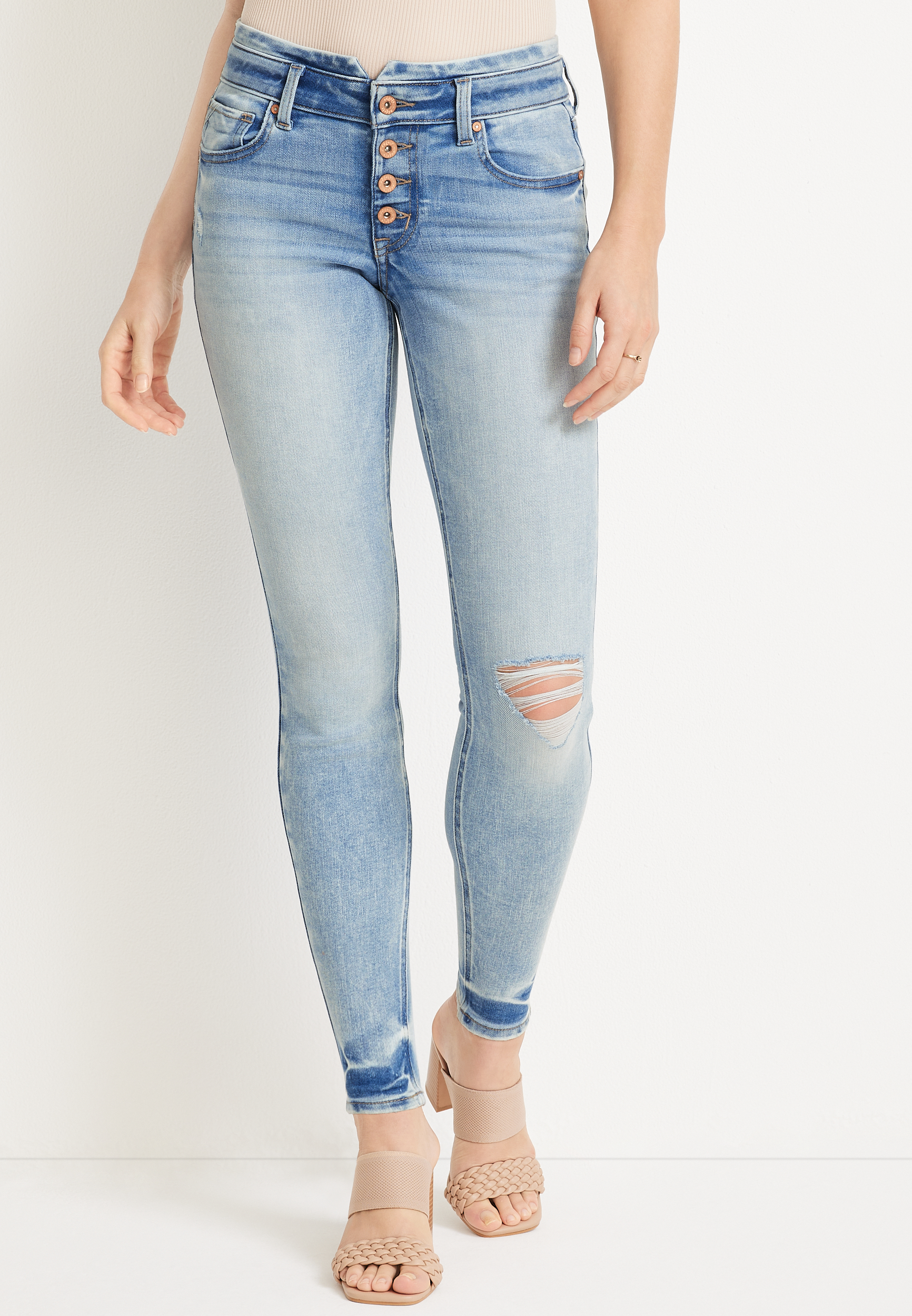 Maurices button best sale fly jeans