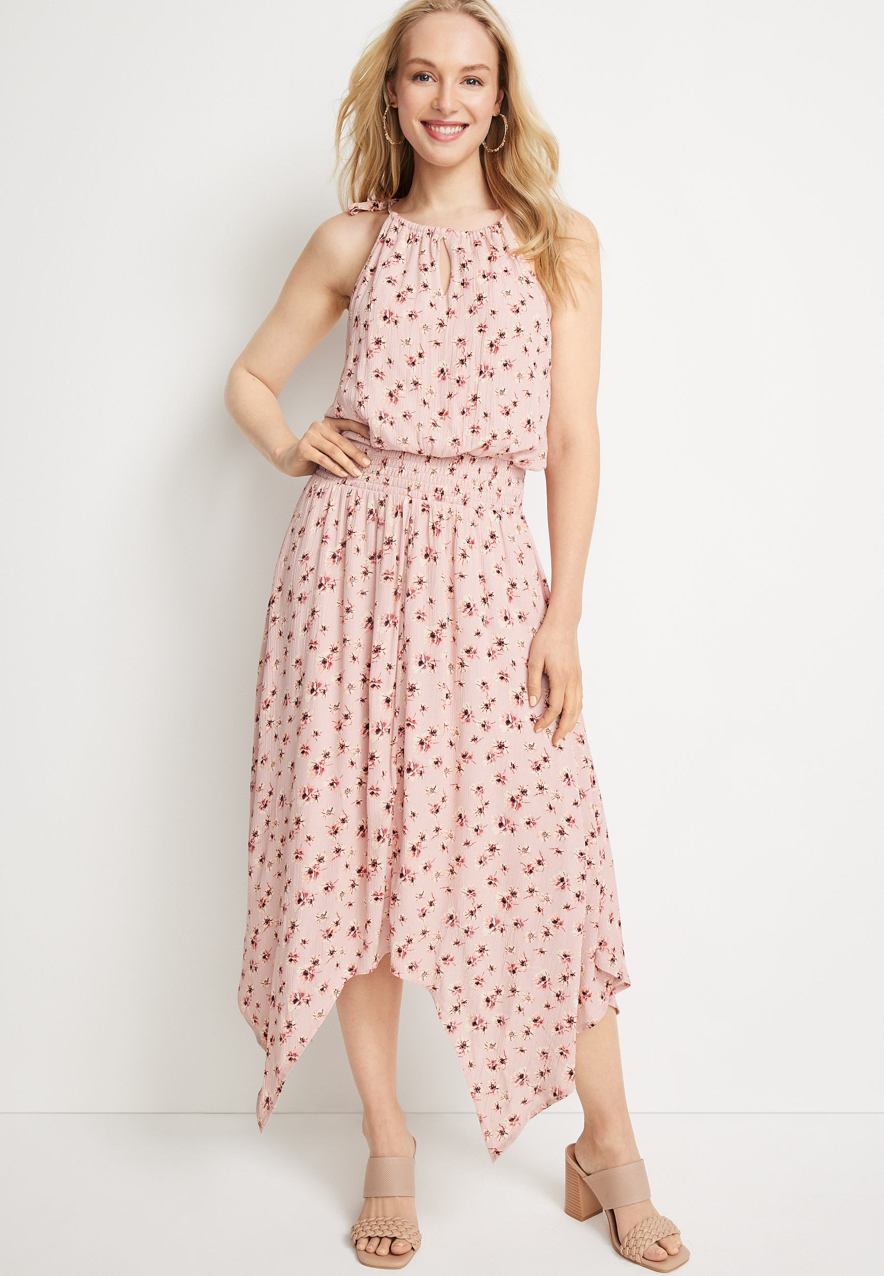 ★Cest Moidew★ Cest_Mesh halter neck floral dress Designer fashion, Seoul-fully created | W Concept