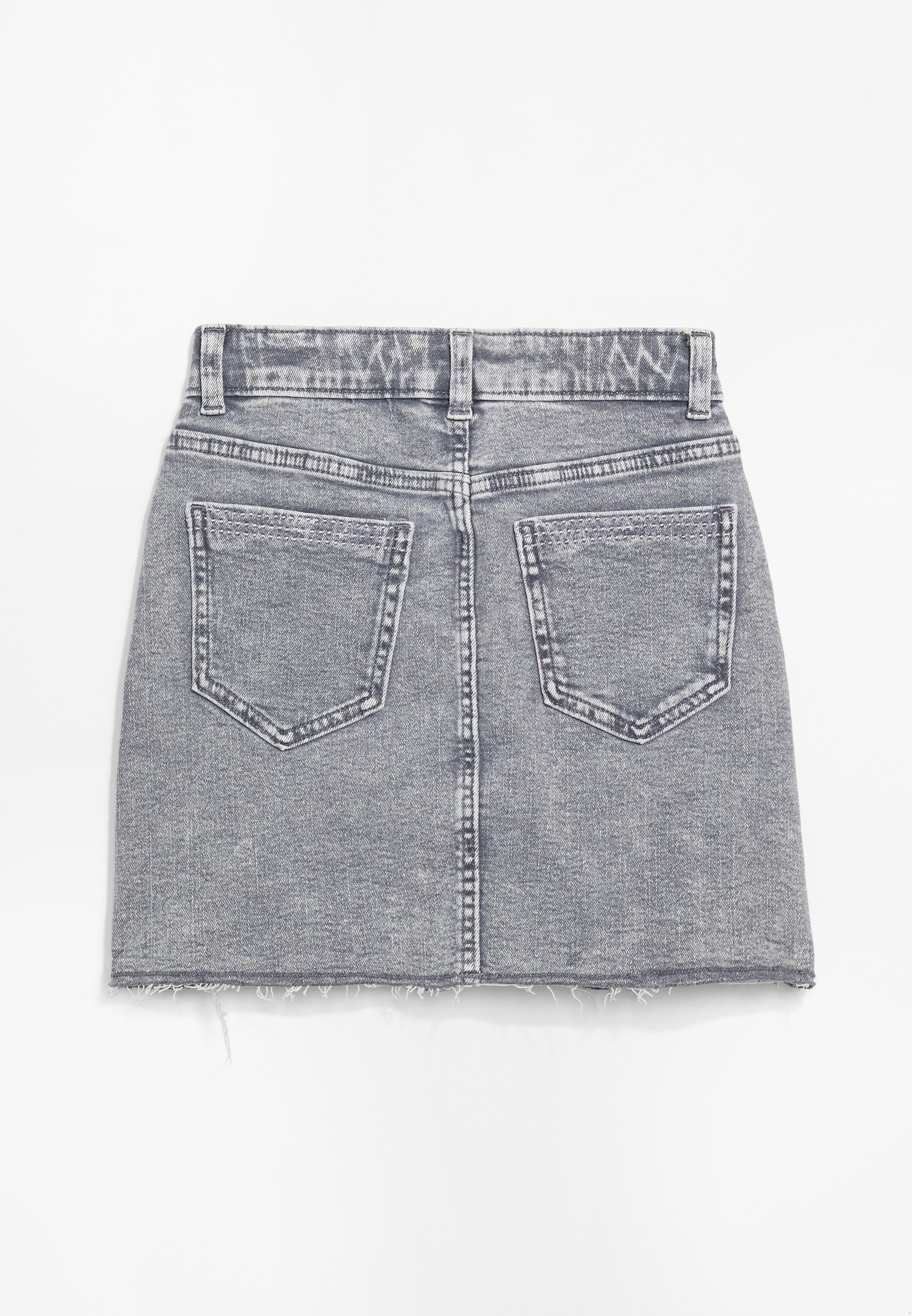 HFS Girls High Rise Embroidered Flower Denim Skirt | maurices