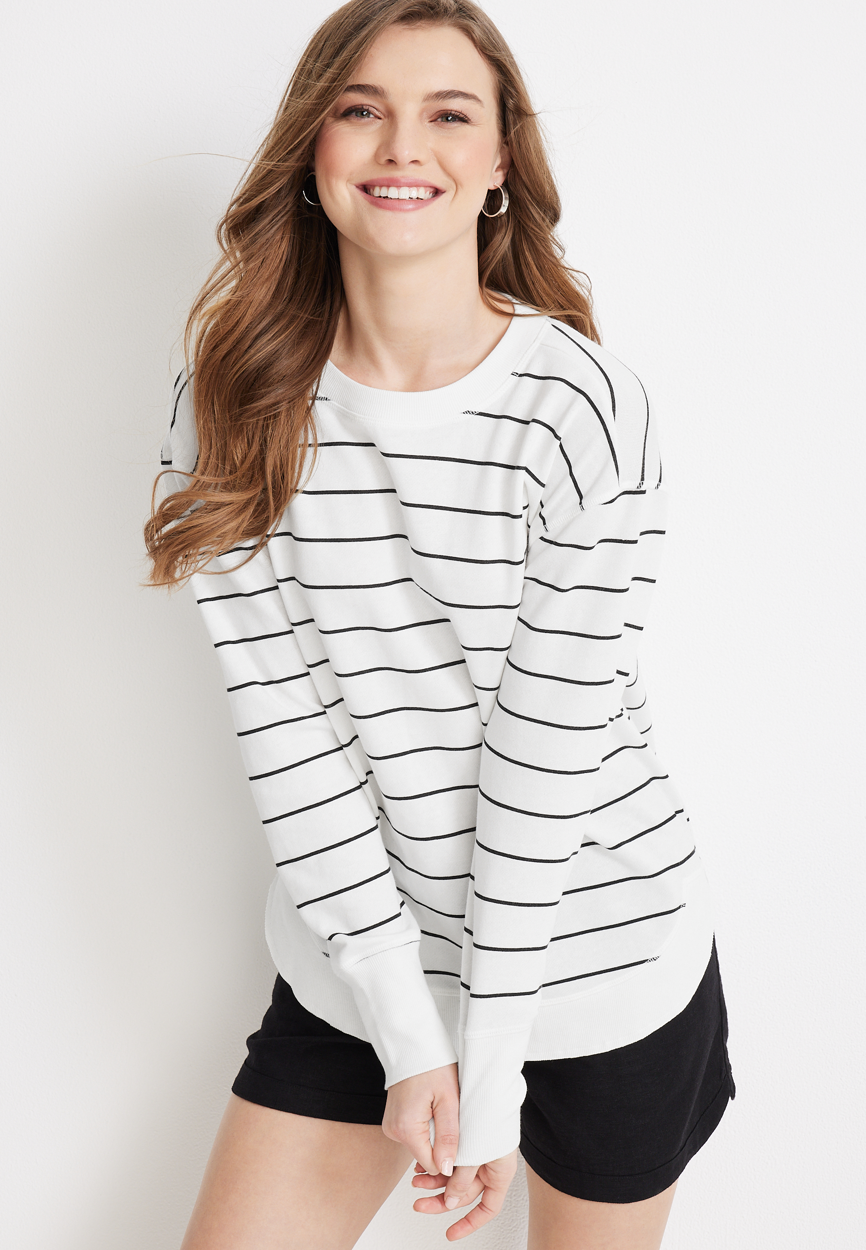 Mercedes Striped French Terry Sweatshirt main image 1