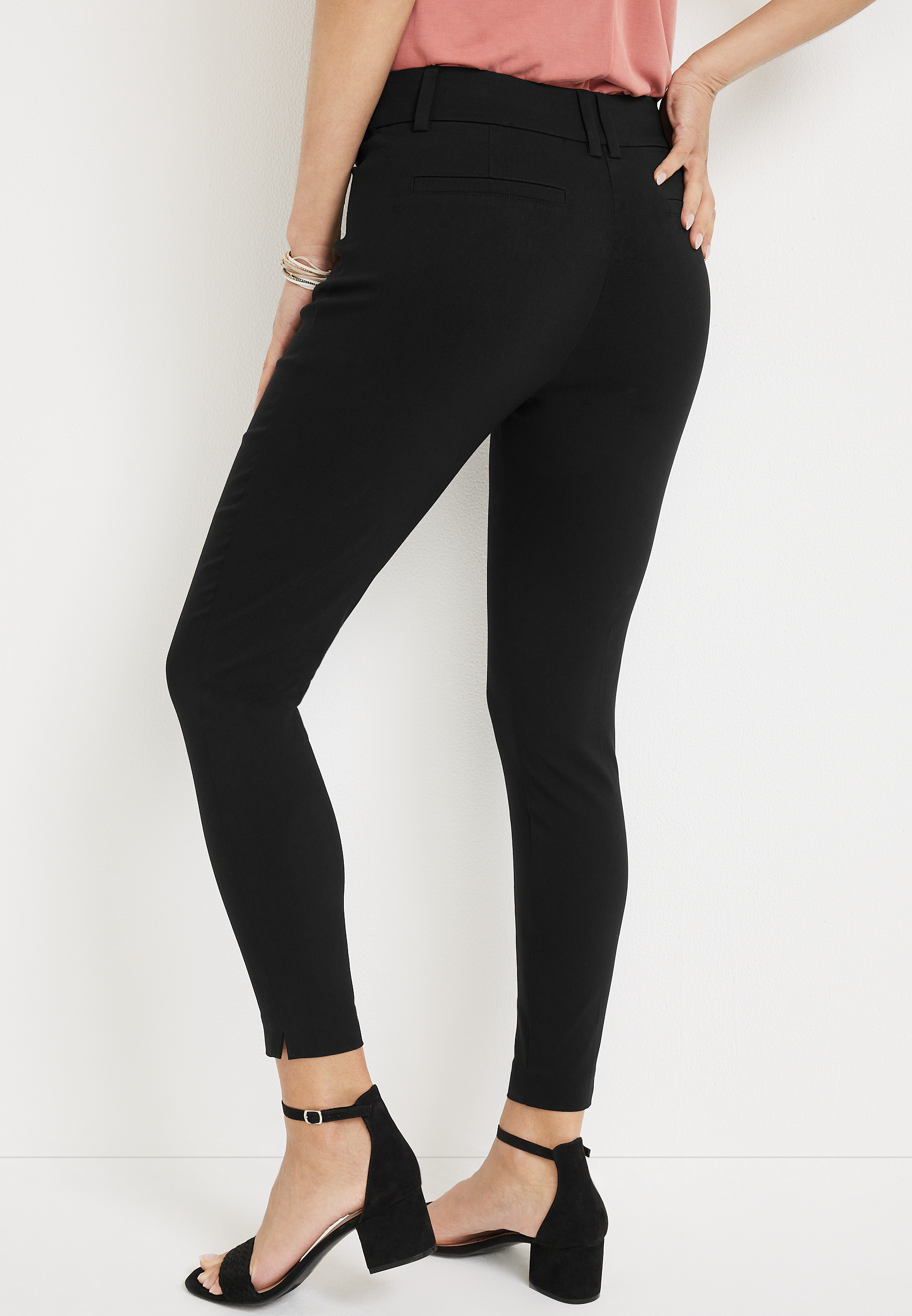 Maurices Pull On Bengaline Skinny Ankle Dress Pant