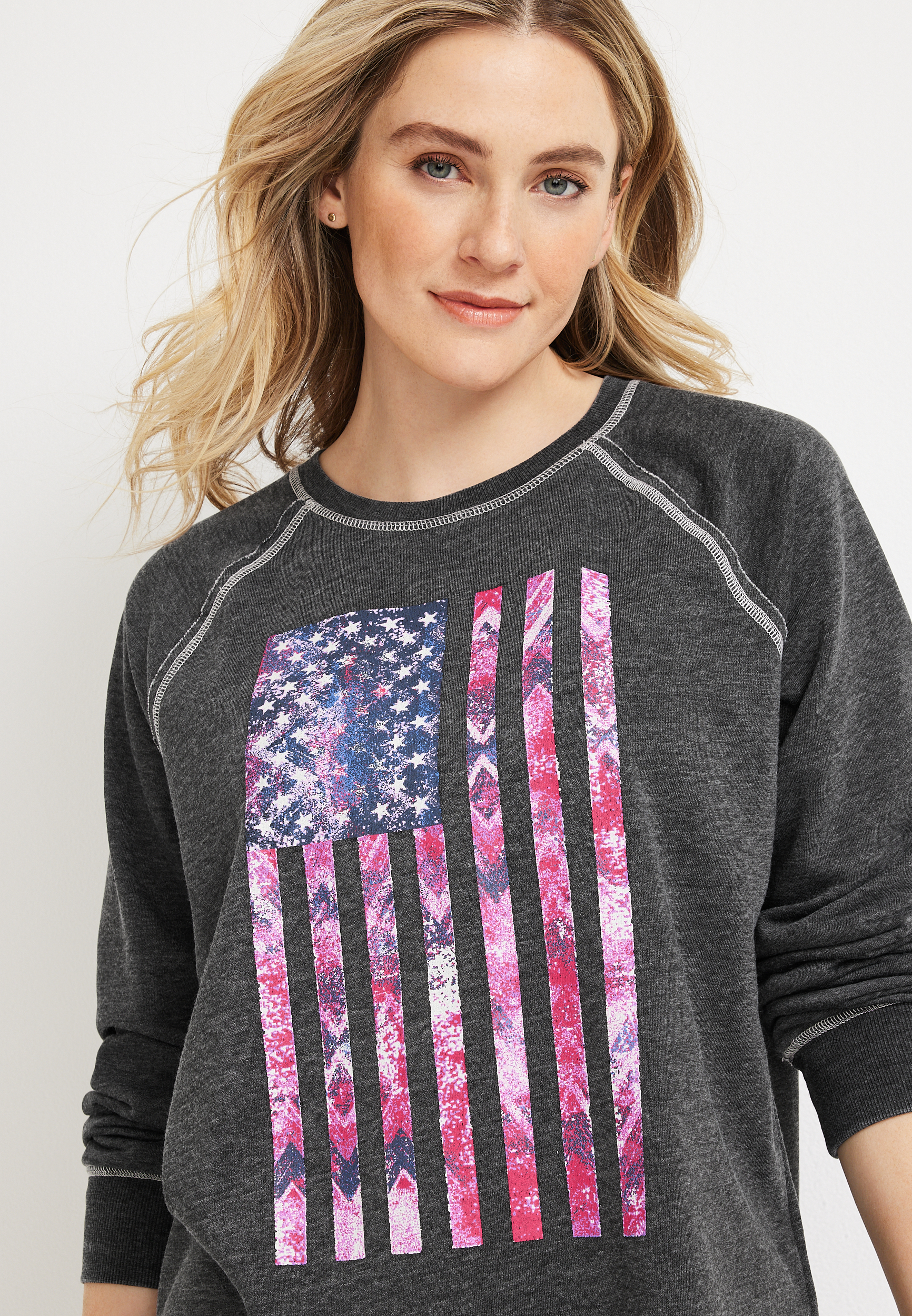 MUSE de Deuxieme Classe 【AMERICANA】SWEAT Americana Sweatshirt | maurices