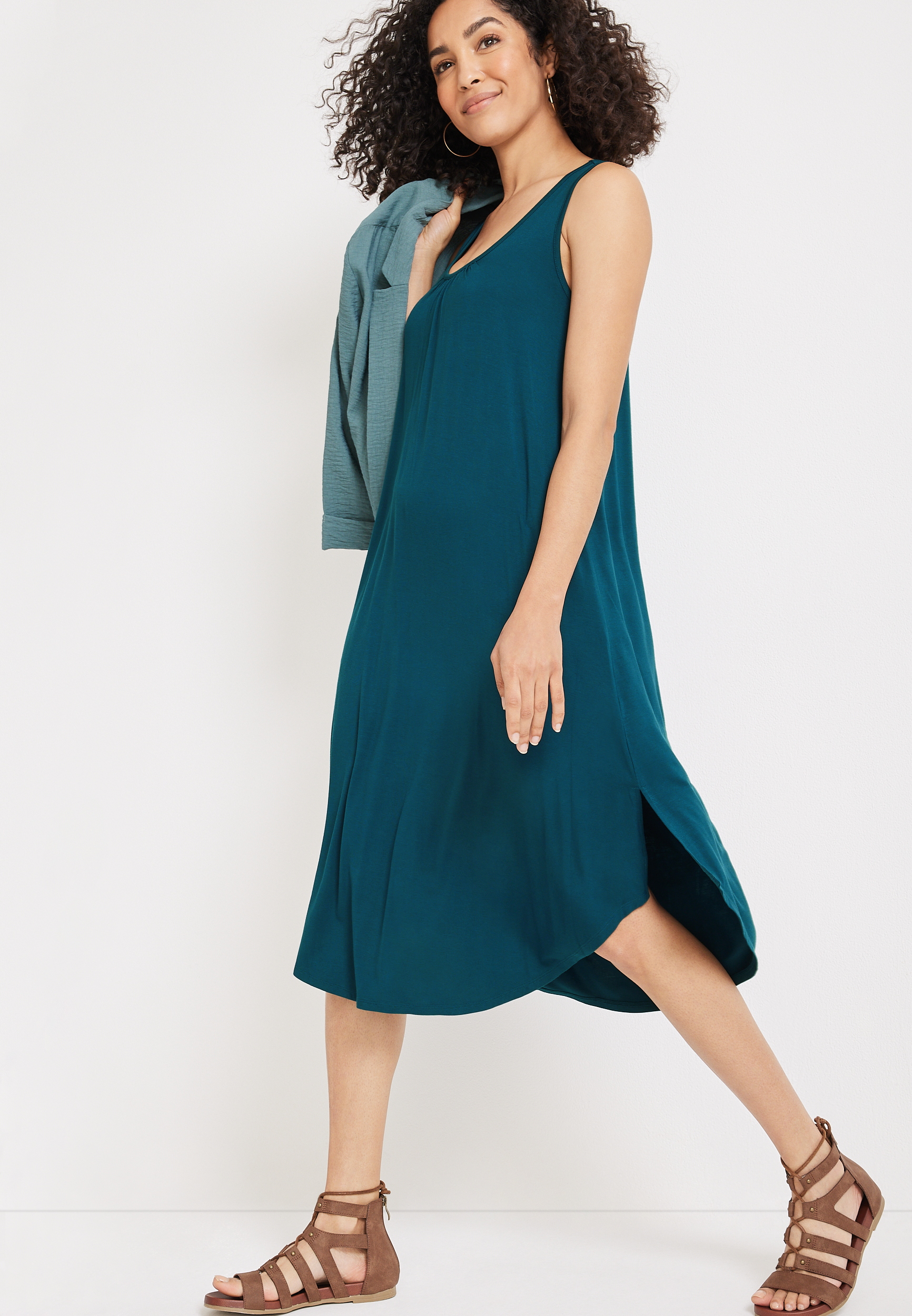 Moisson Striped Open-Back Midi Dress main image 0