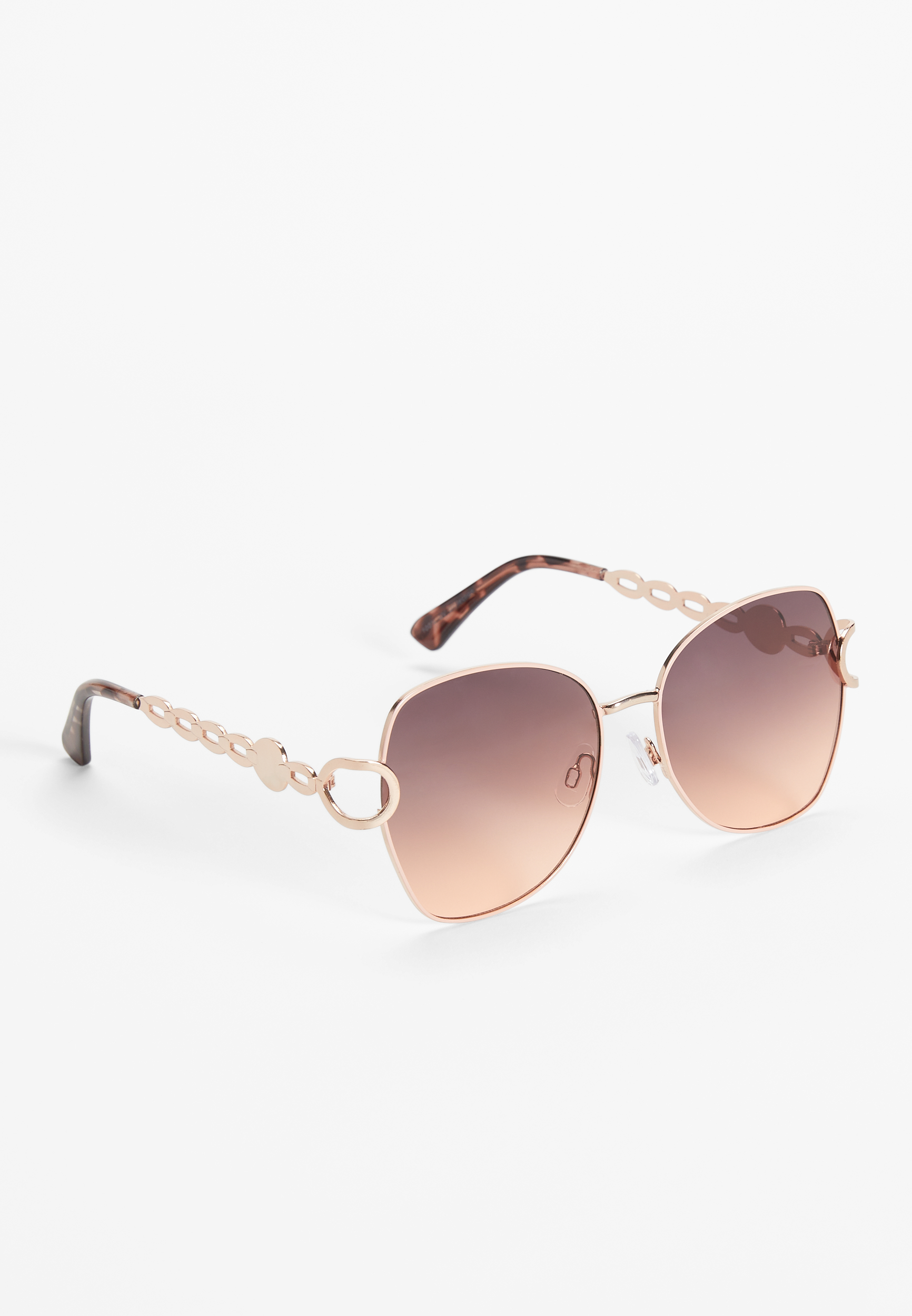 Pink Frame Round Sunglasses Maurices