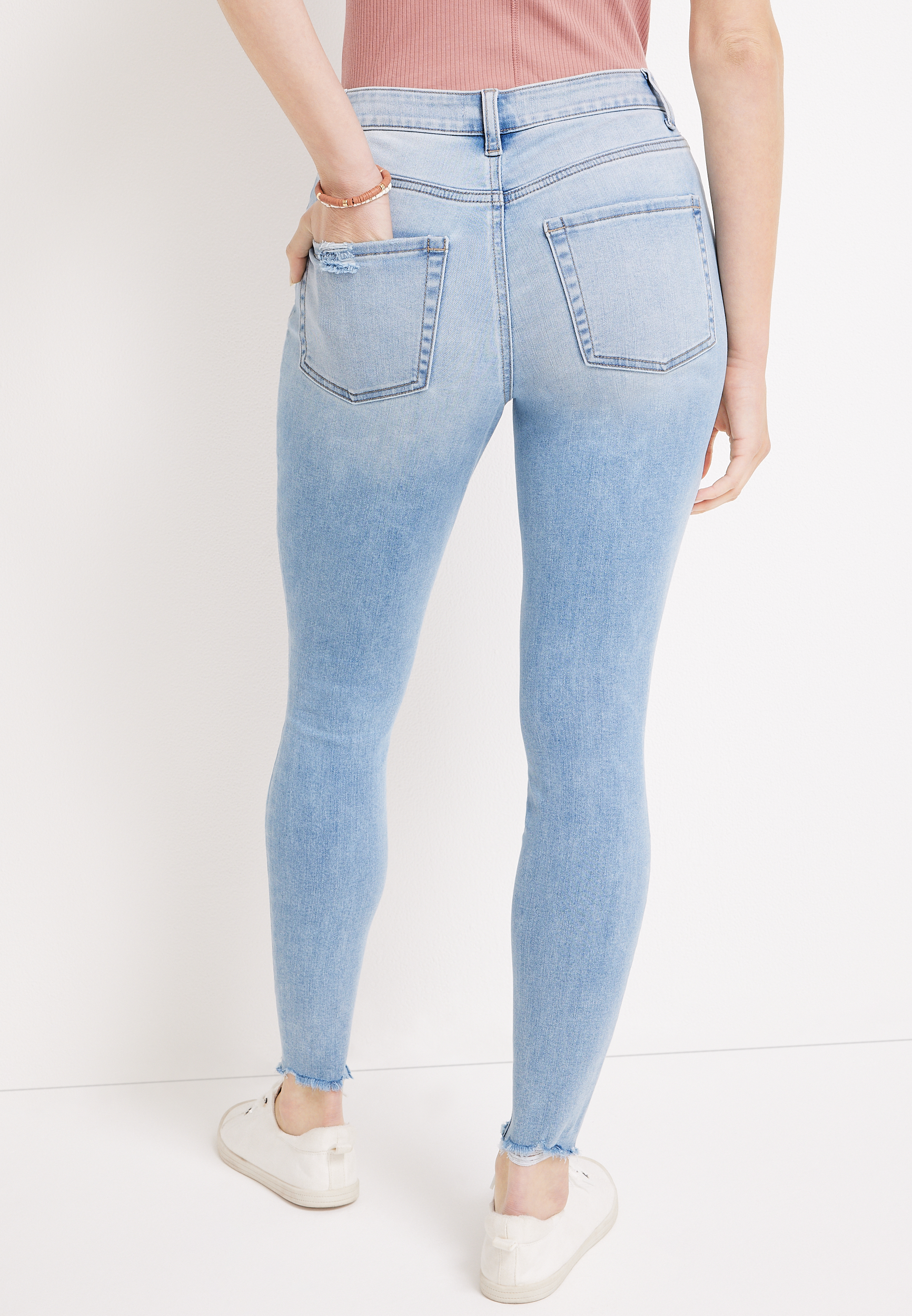 m jeans by maurices™ Cool Comfort Curvy High Rise Super Skinny Jean