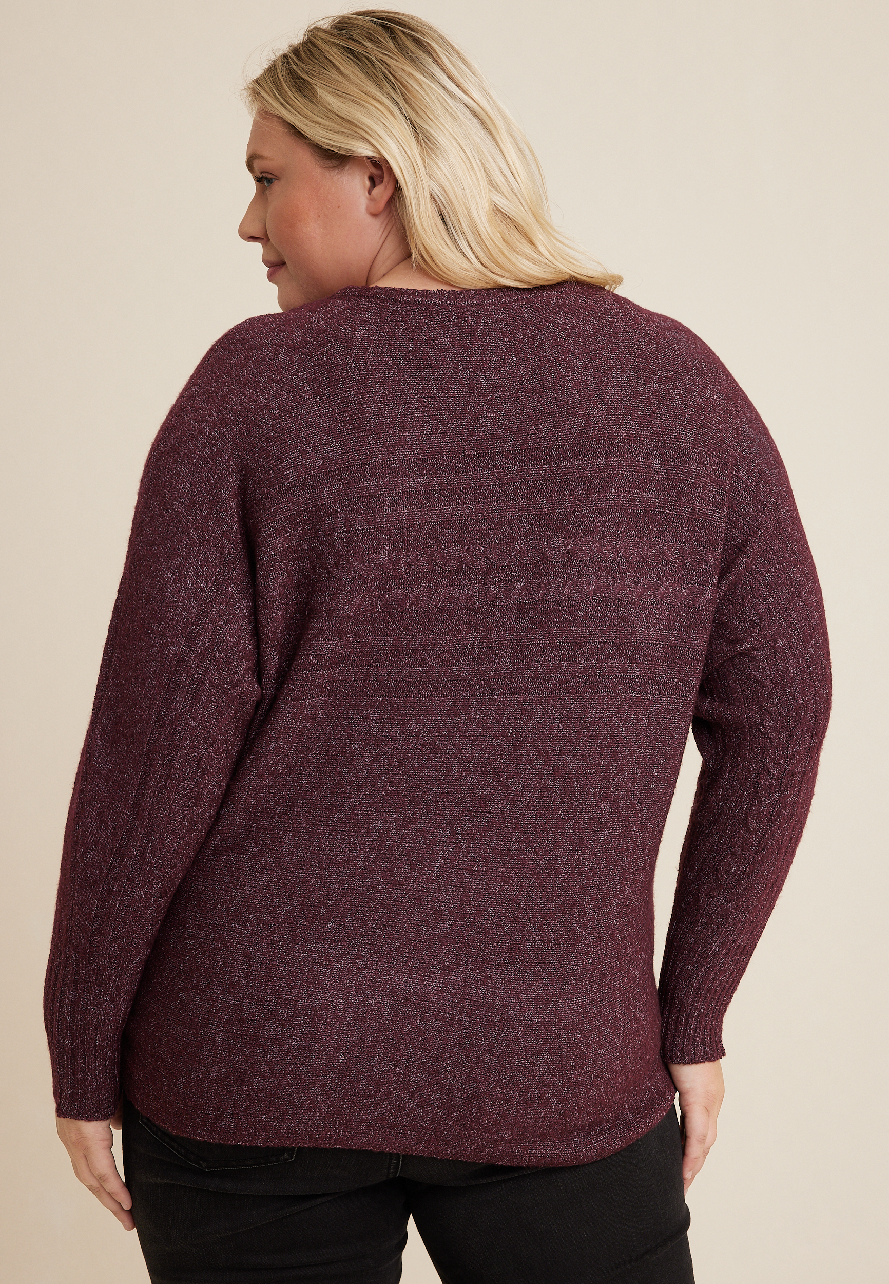 Cable knit outlet plus size sweaters