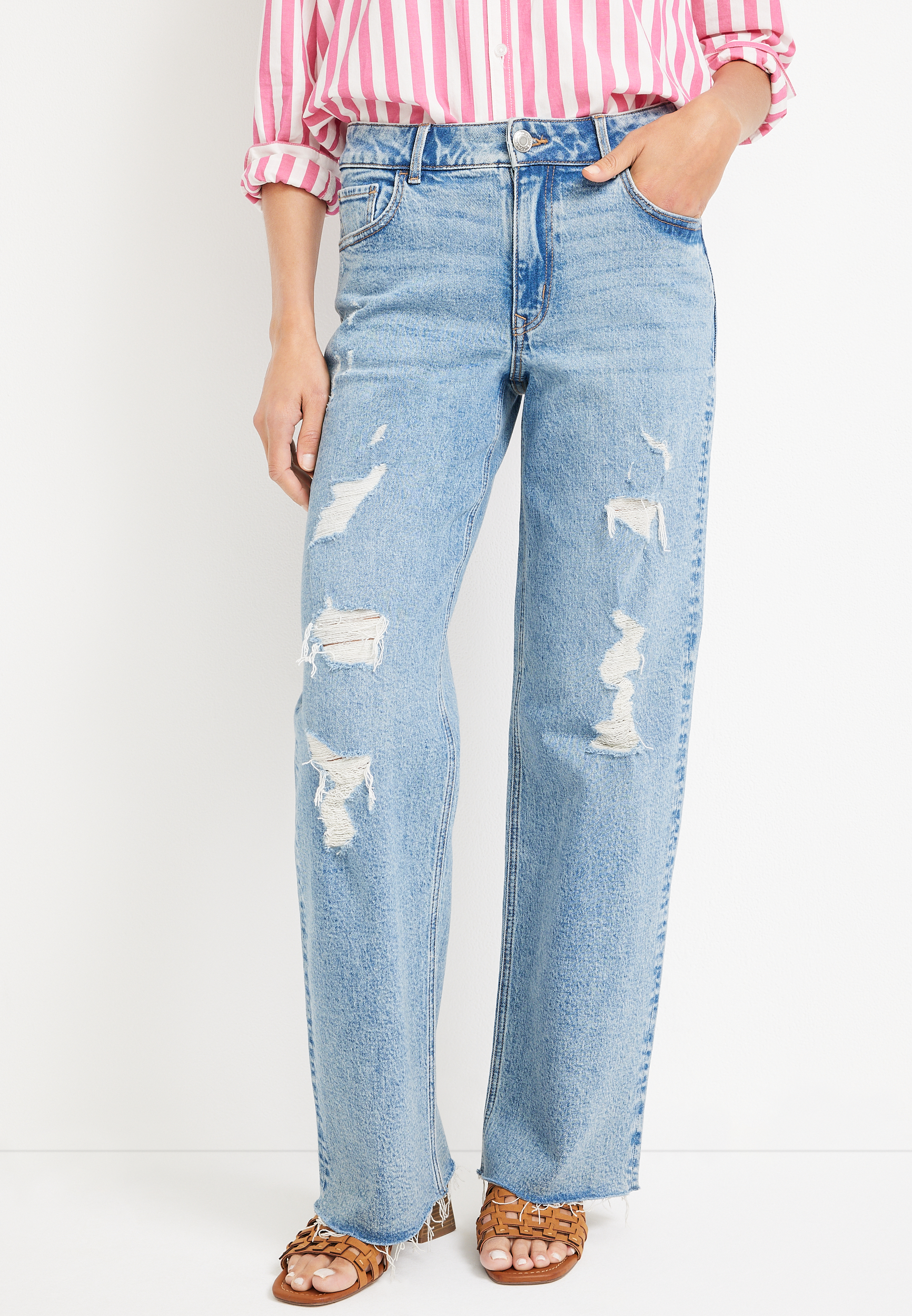 Maurices wide clearance leg jeans