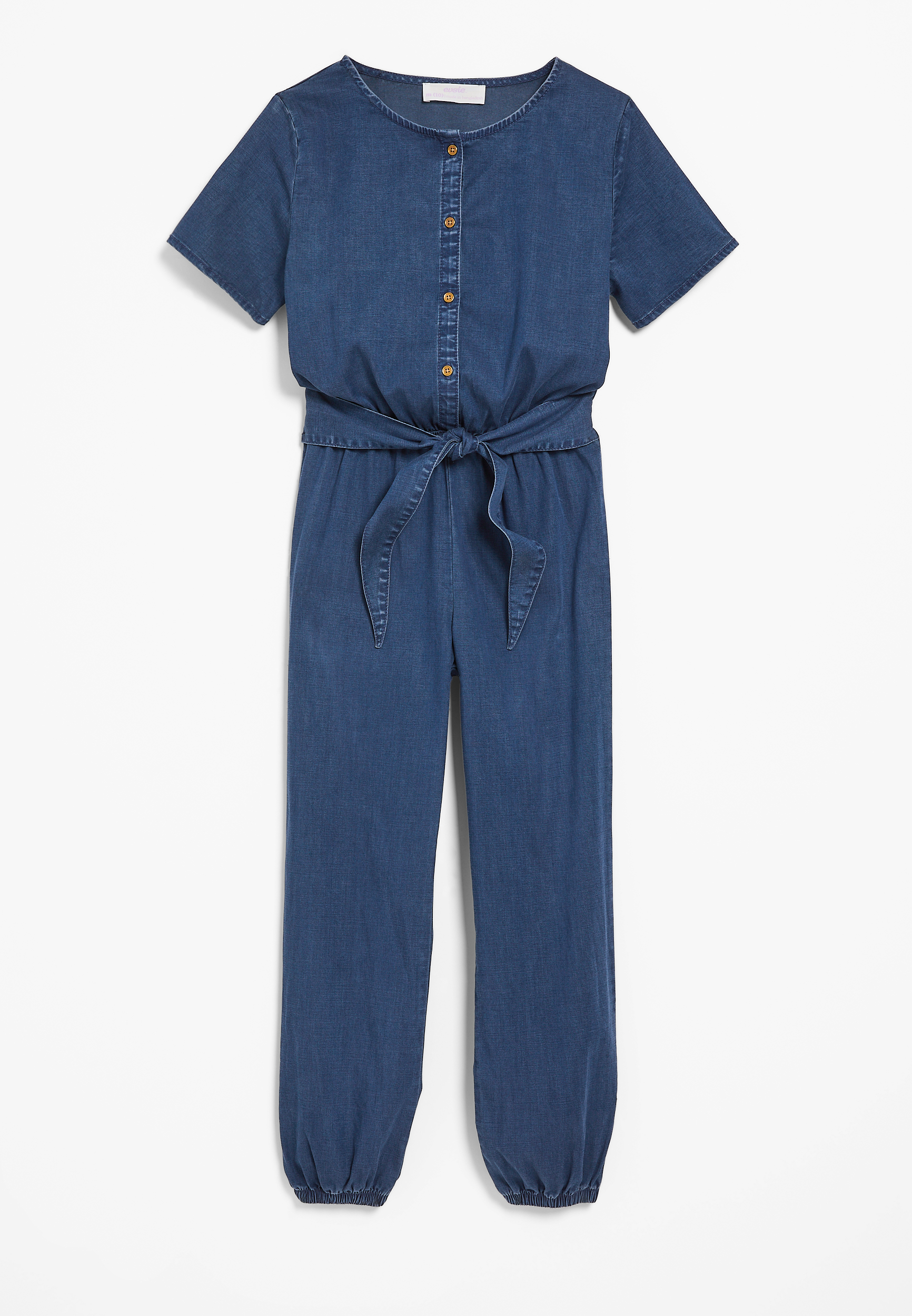 Girls store chambray jumpsuit