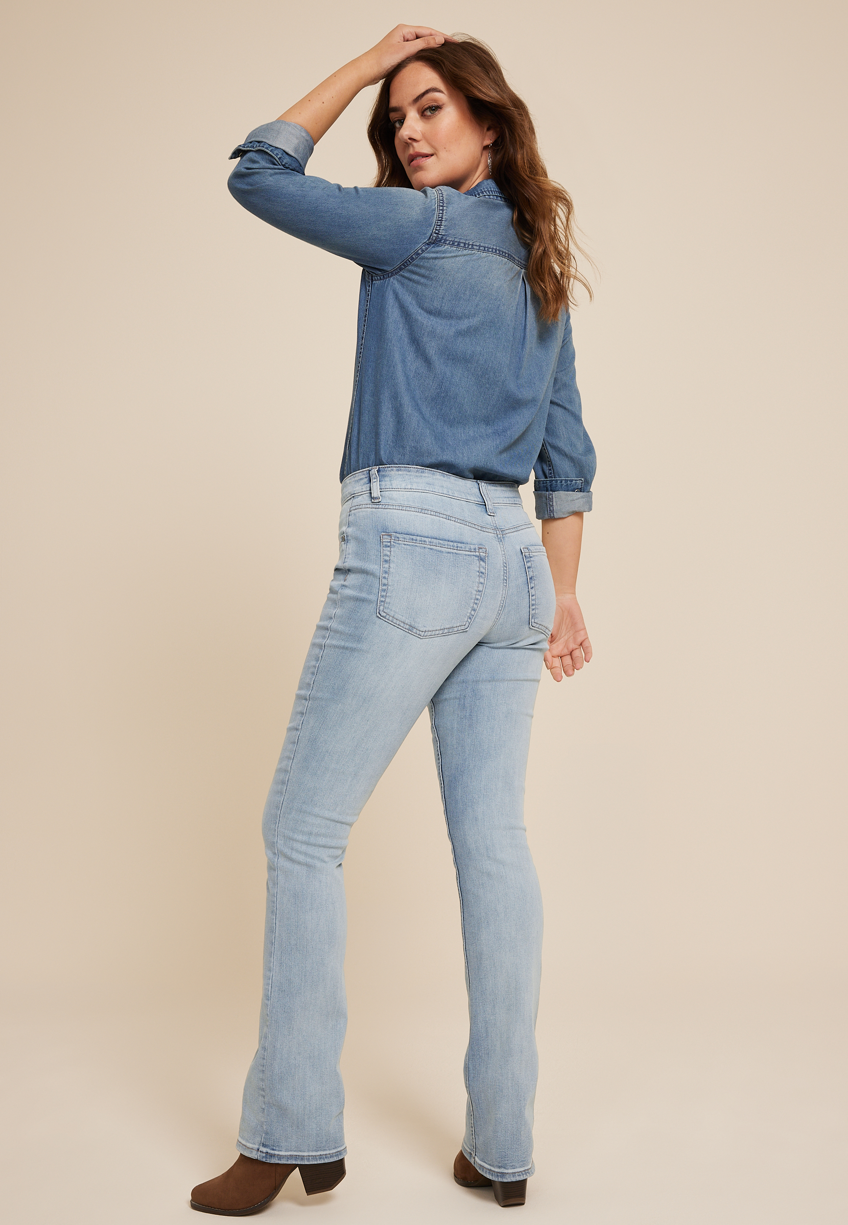 m jeans by maurices™ Classic Slim Boot Mid Rise Jean