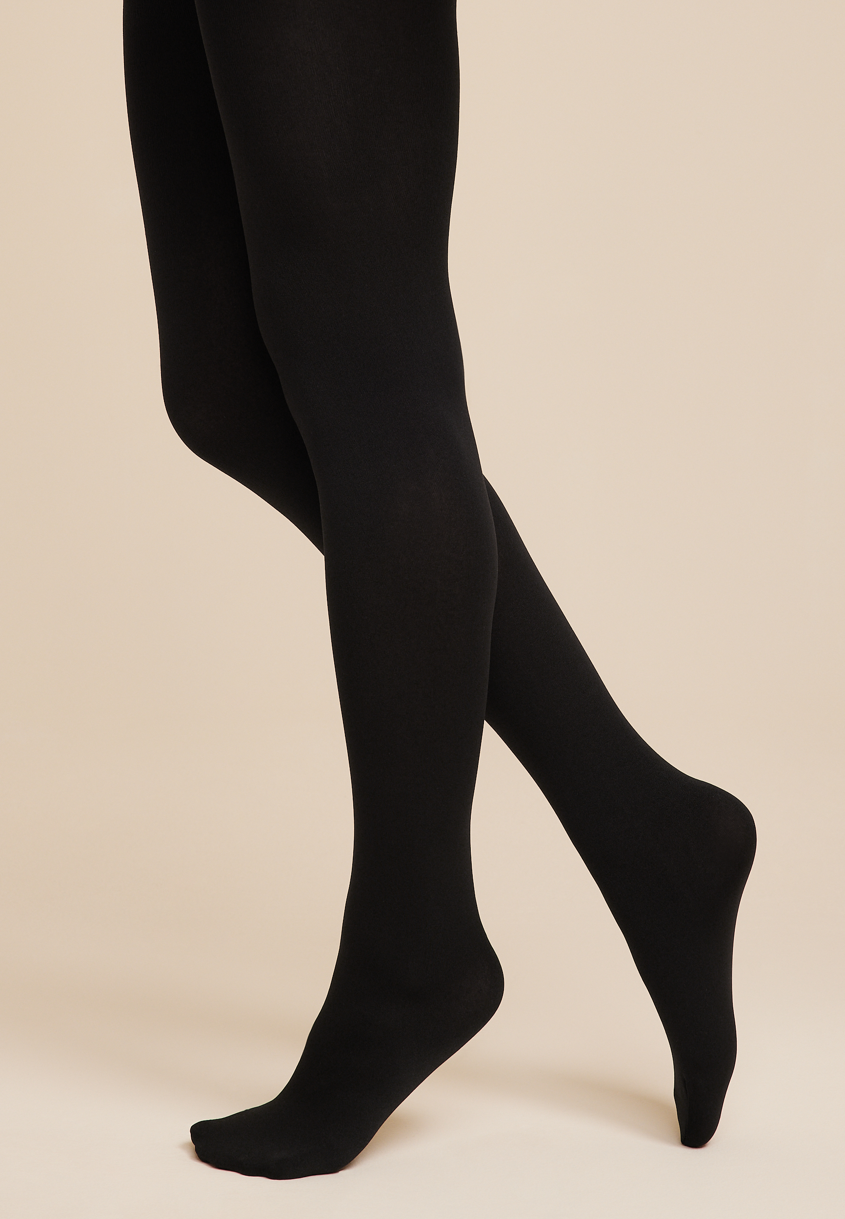 Black Fleece Lined Tights