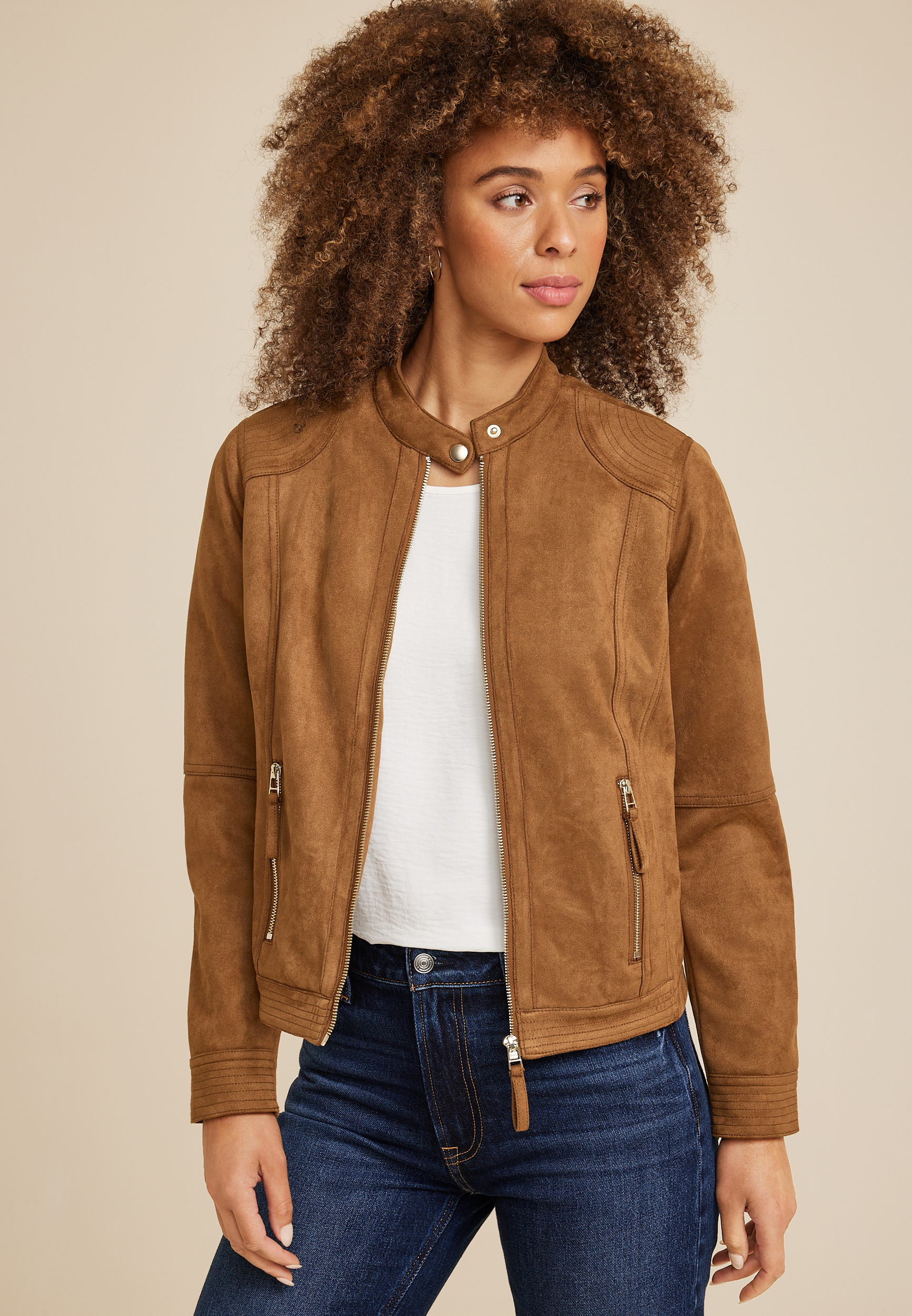 Tuscany Faux Suede Jacket main image 0