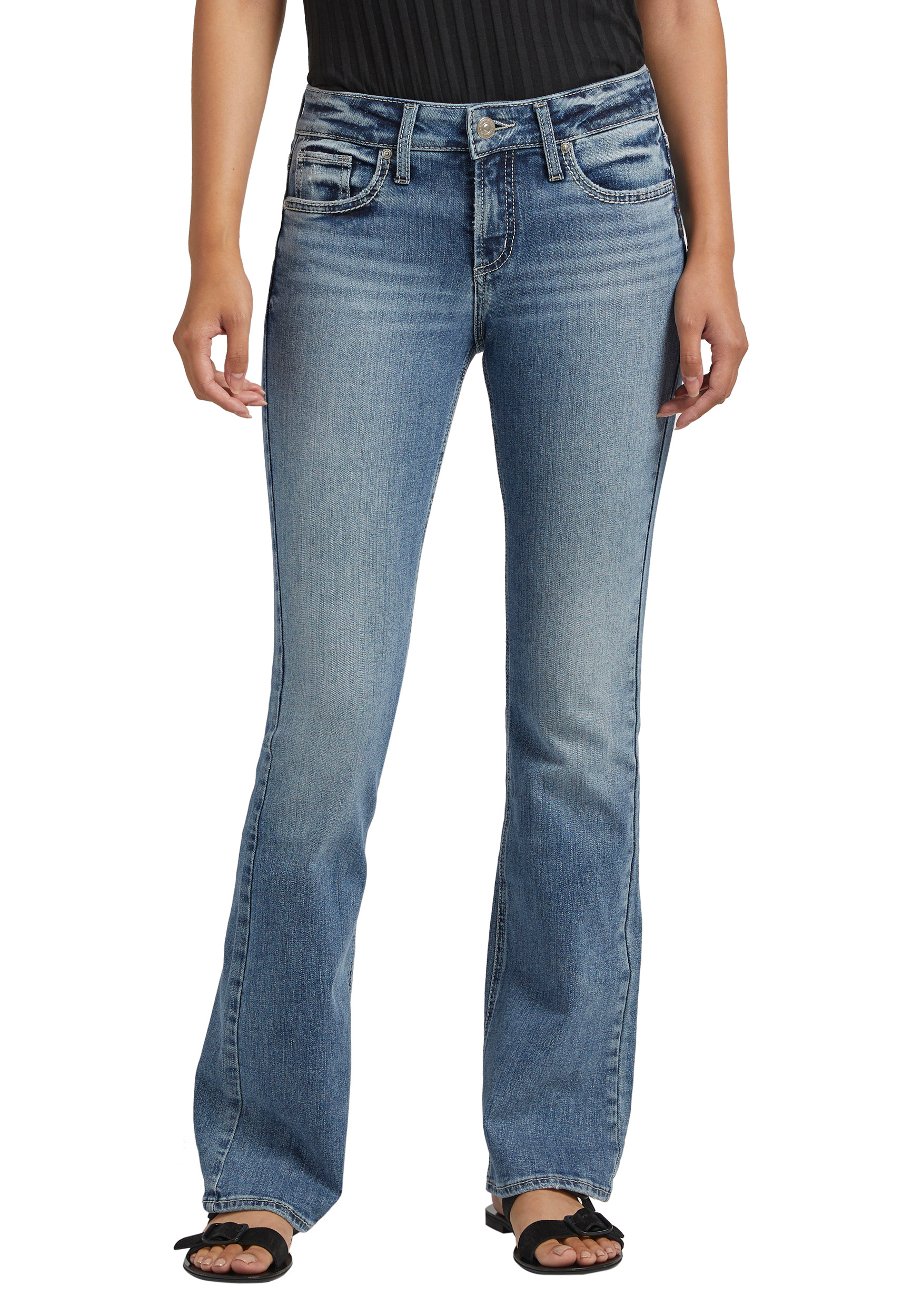 Silver Jeans Co.® Suki Bootcut Curvy Mid Rise Jean maurices