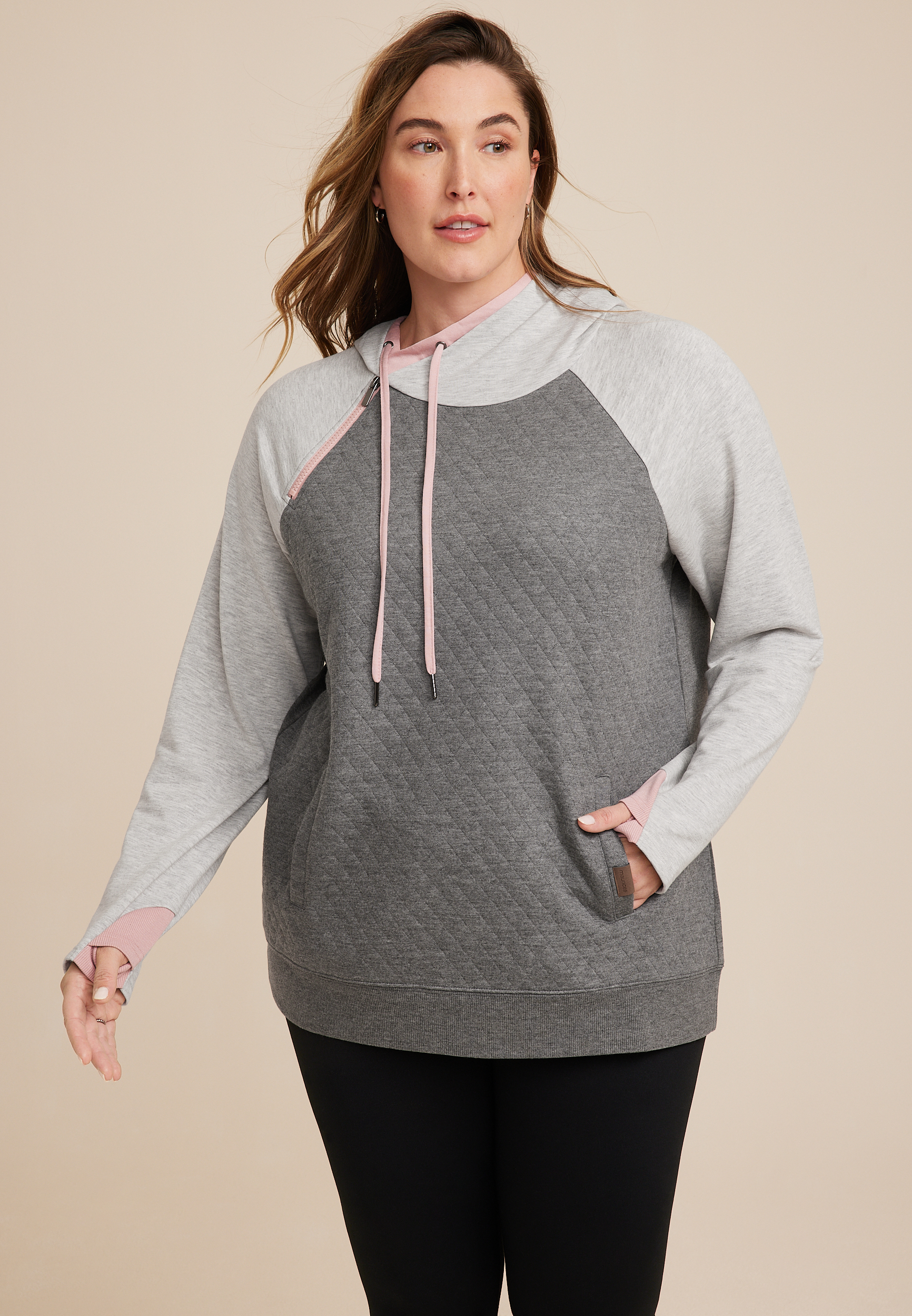 Plus size shop fleece hoodie