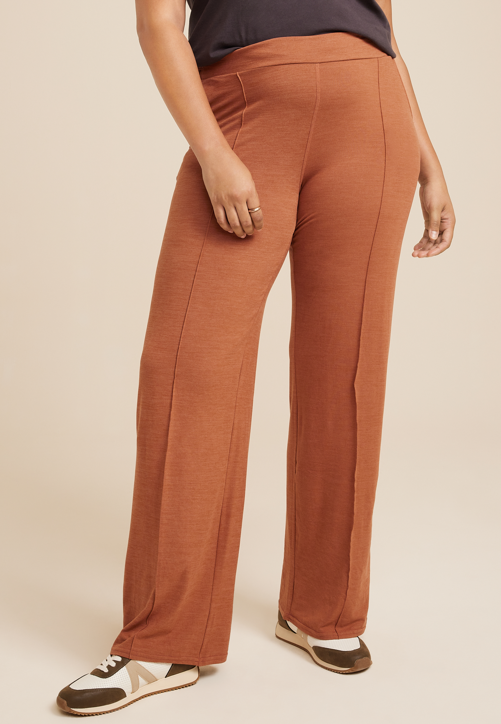 Plus Size Cloud Stretch High Rise Wide Leg Pant