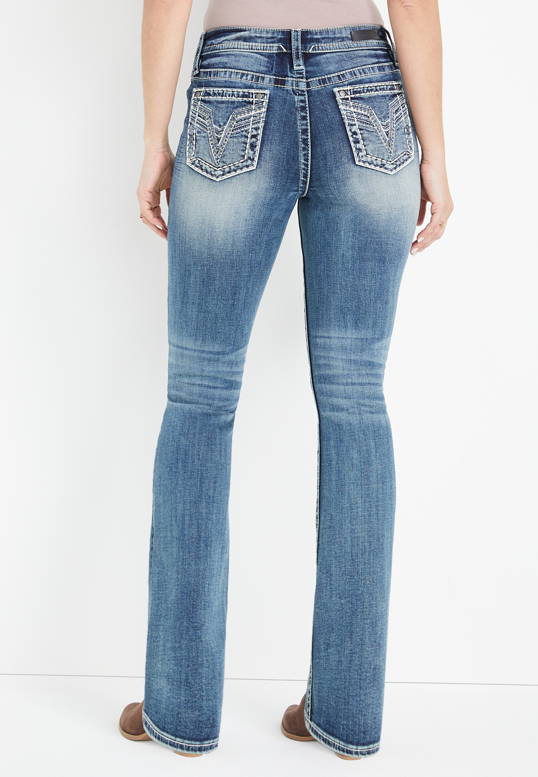 Vigoss® Slim Boot Heritage Mid Rise Jean