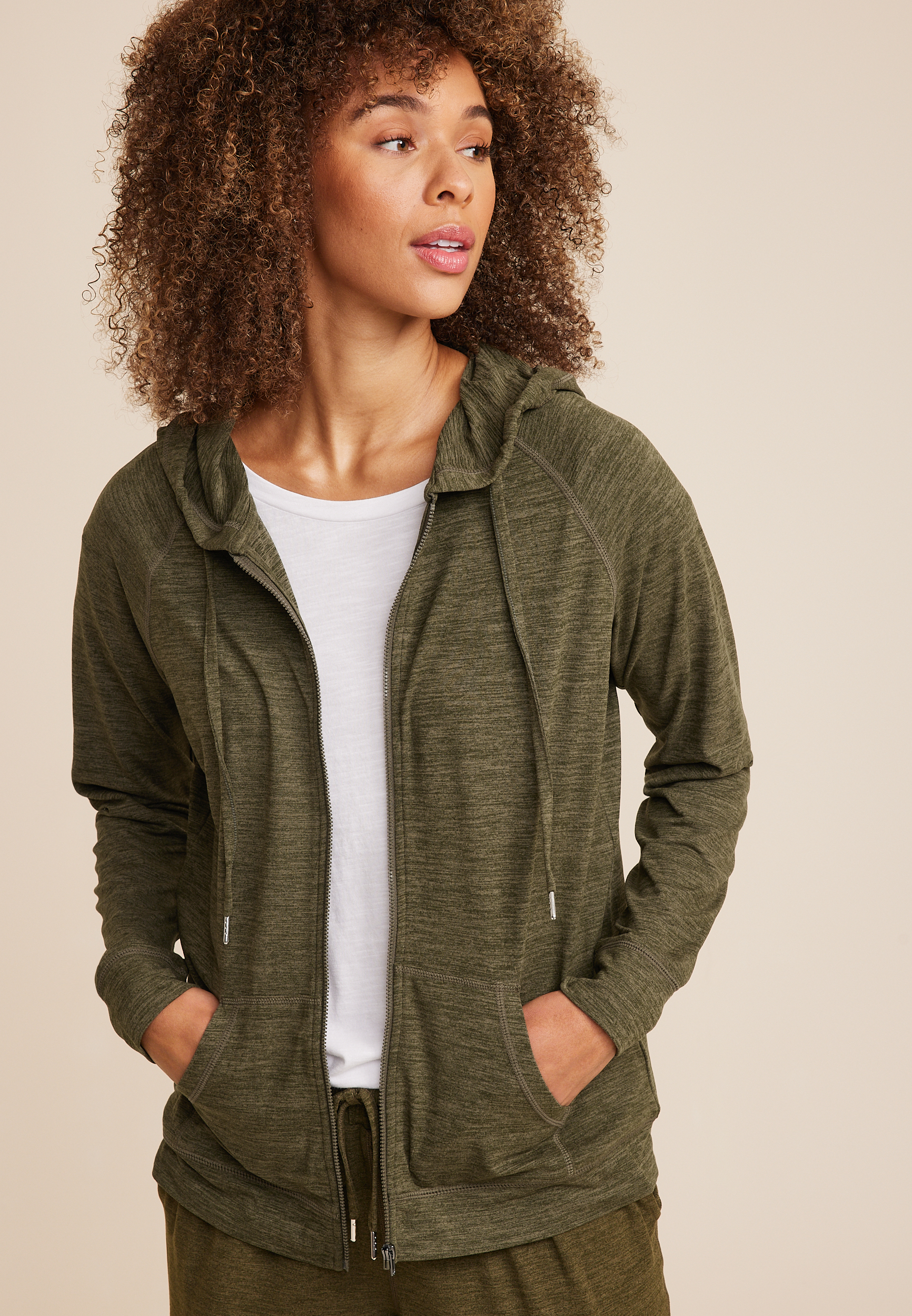 Coolhorse Morel Unisex Soft Stretch Full-Zip Hoodie main image 1