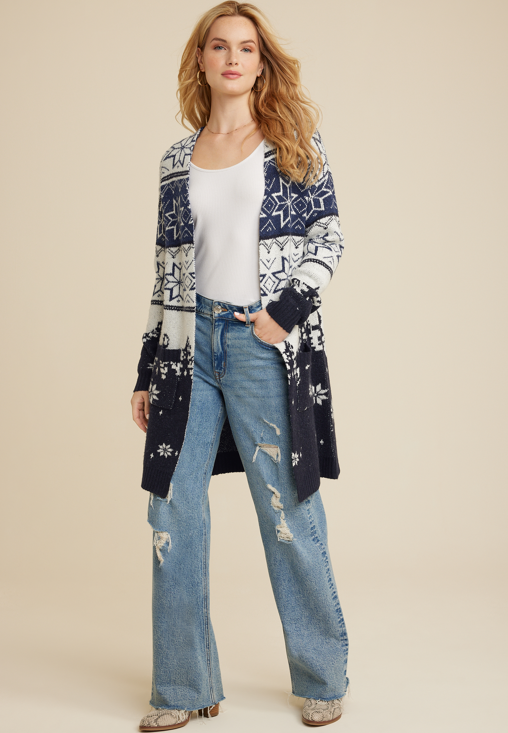 Eve | Snowflake Cardigan main image 0