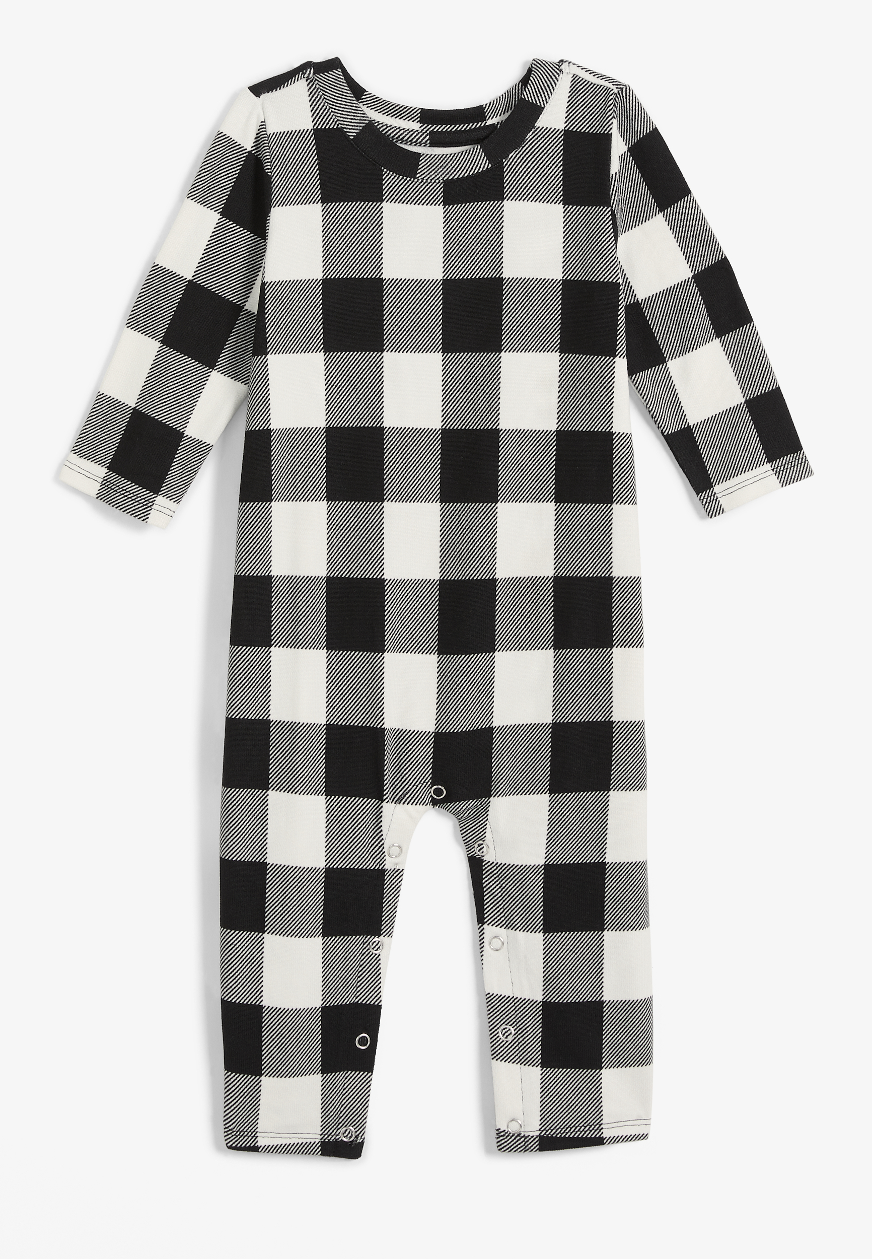 Black and white discount buffalo plaid onesie