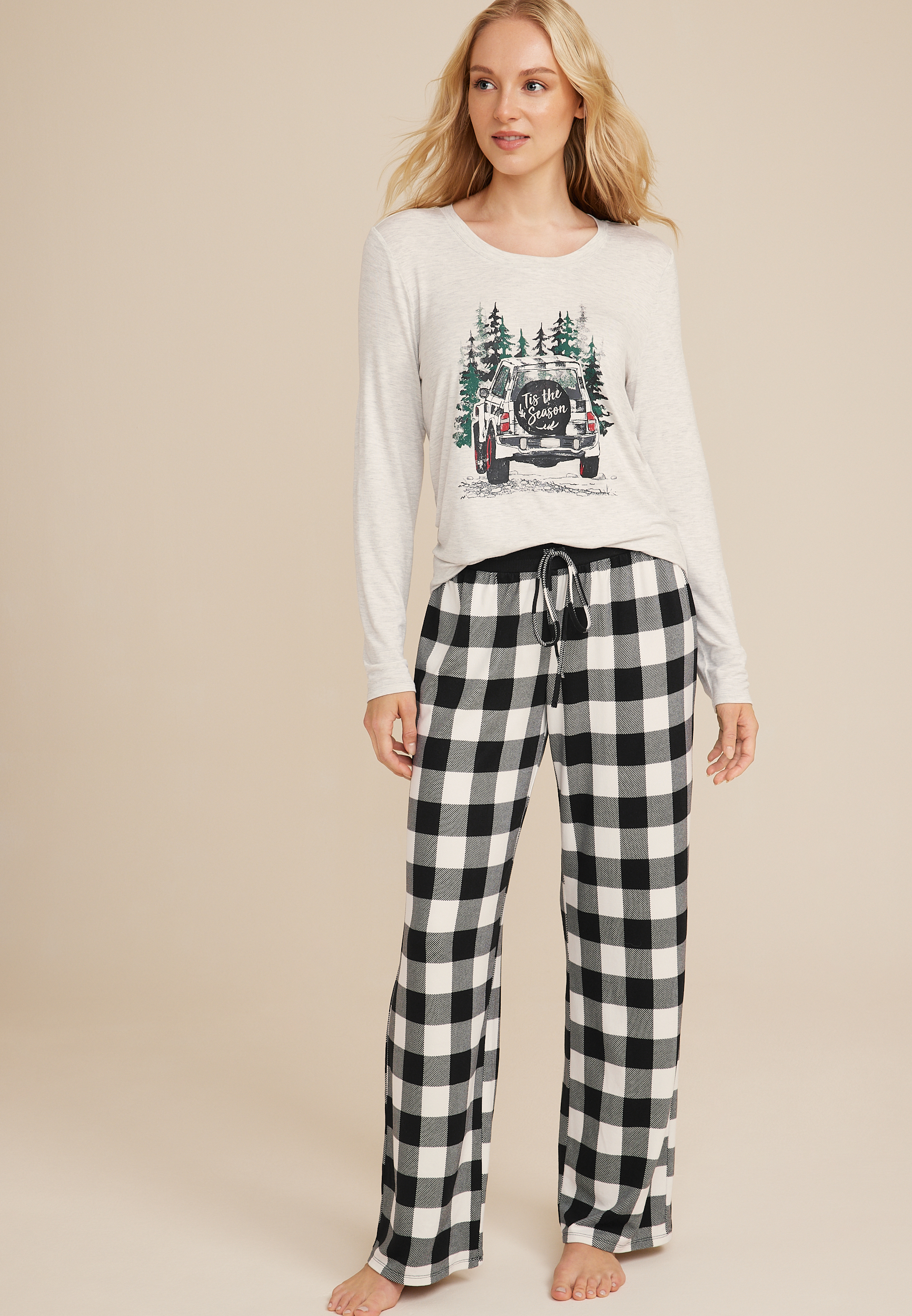 Womens Holiday Jeep Family Pajamas maurices