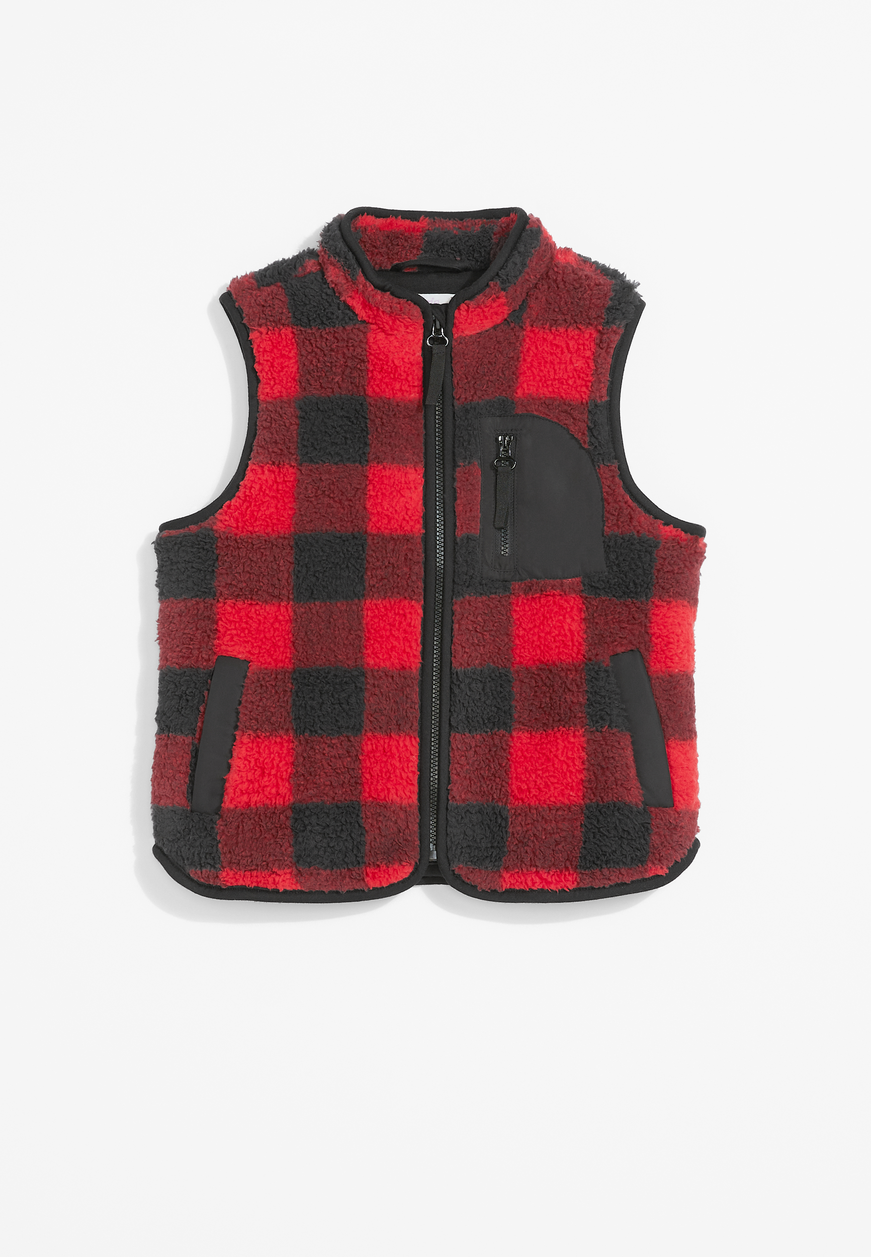 Kids buffalo plaid on sale vest