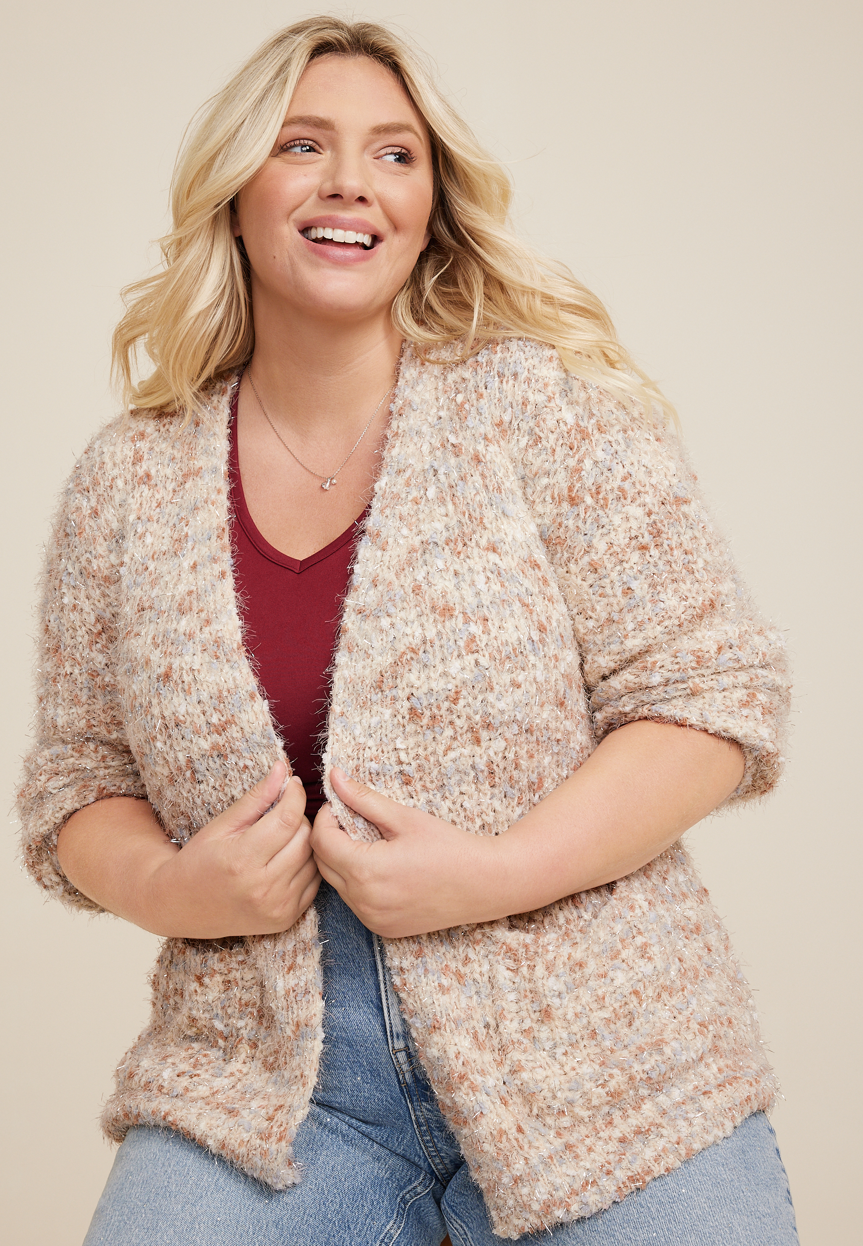 Plus size outlet cardi