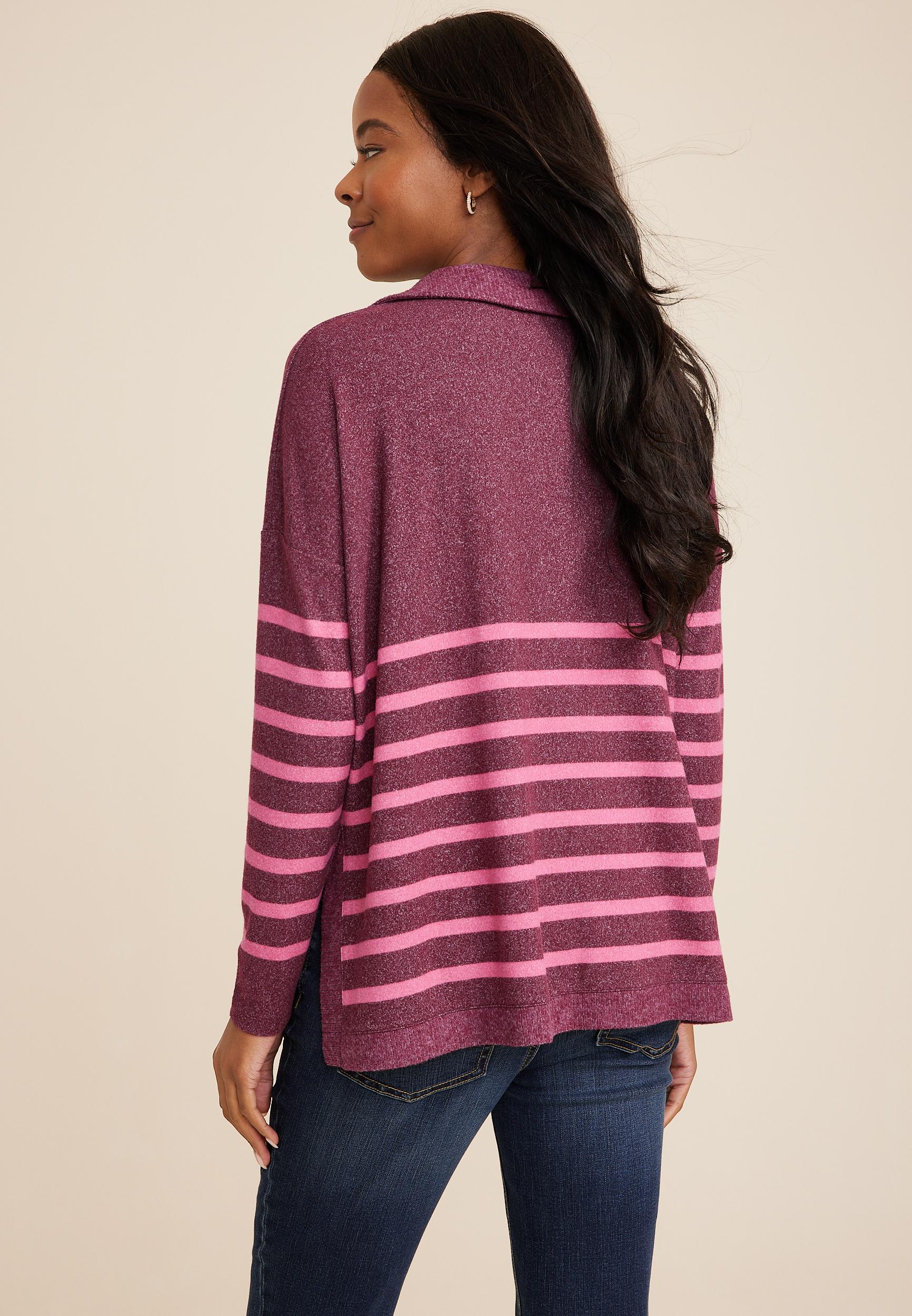 Collared Striped | maurices Top Fairview