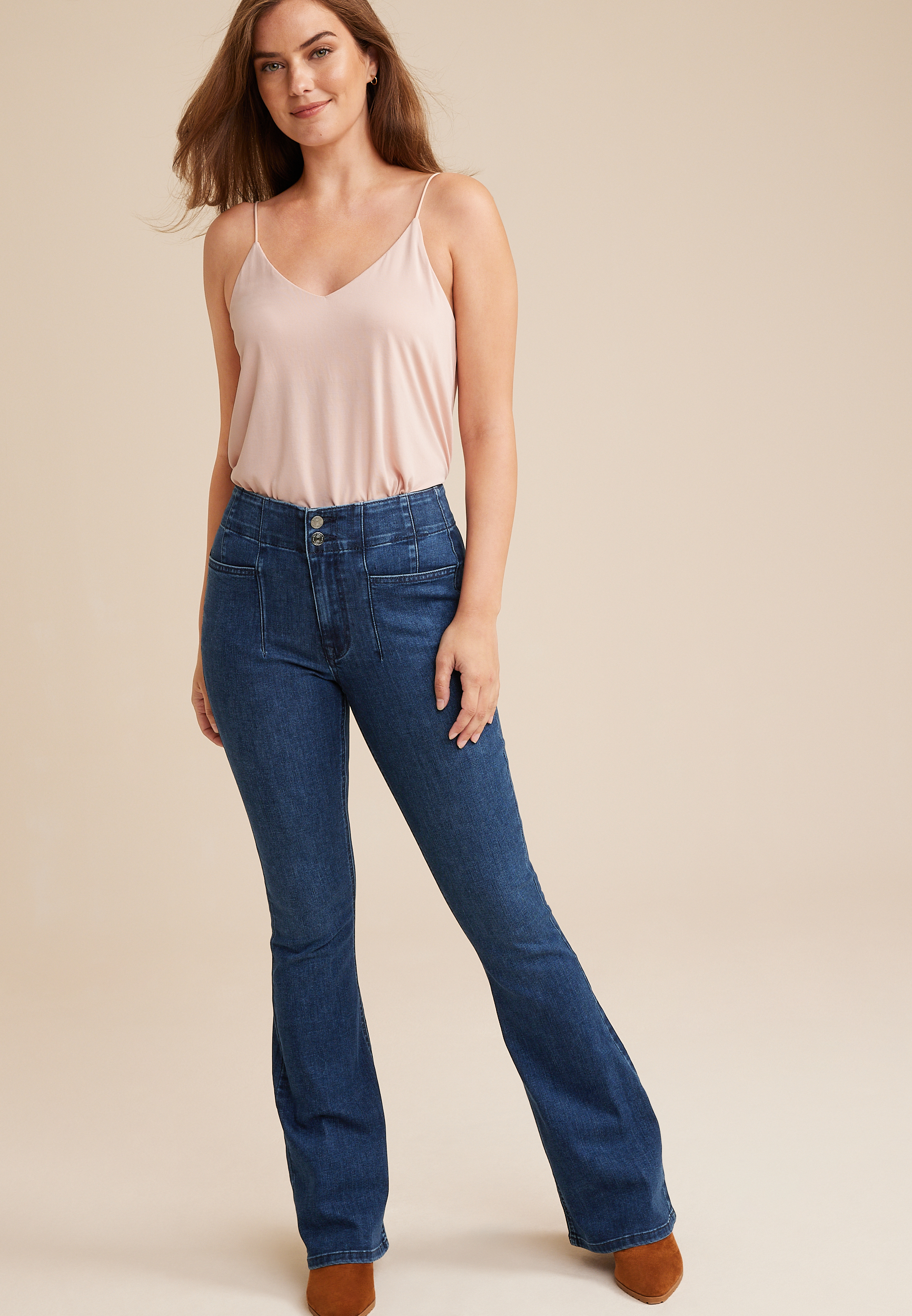 m jeans by maurices™ Classic Flare Mid Rise Jean