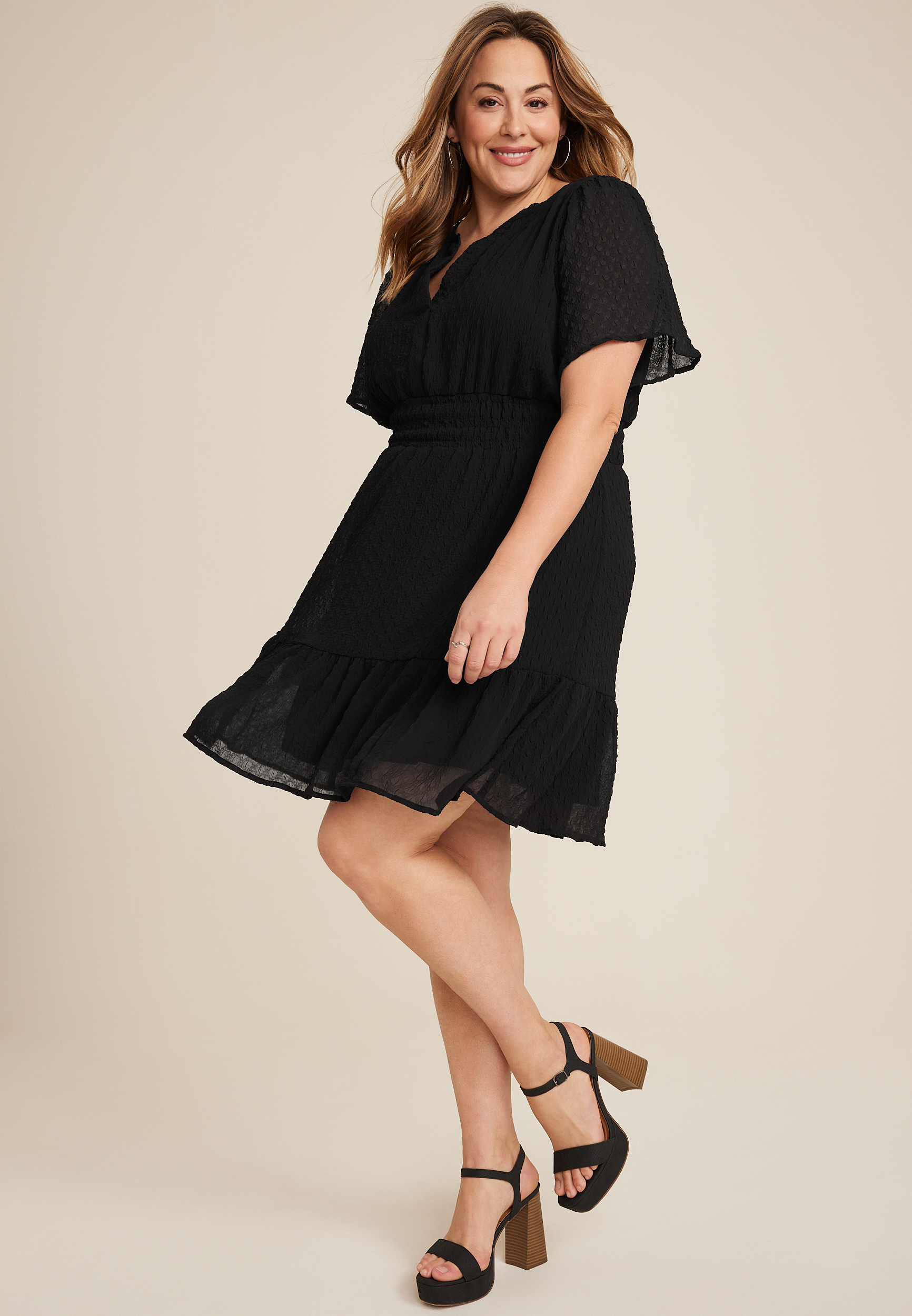 Plus Size Tiered Tank Dress