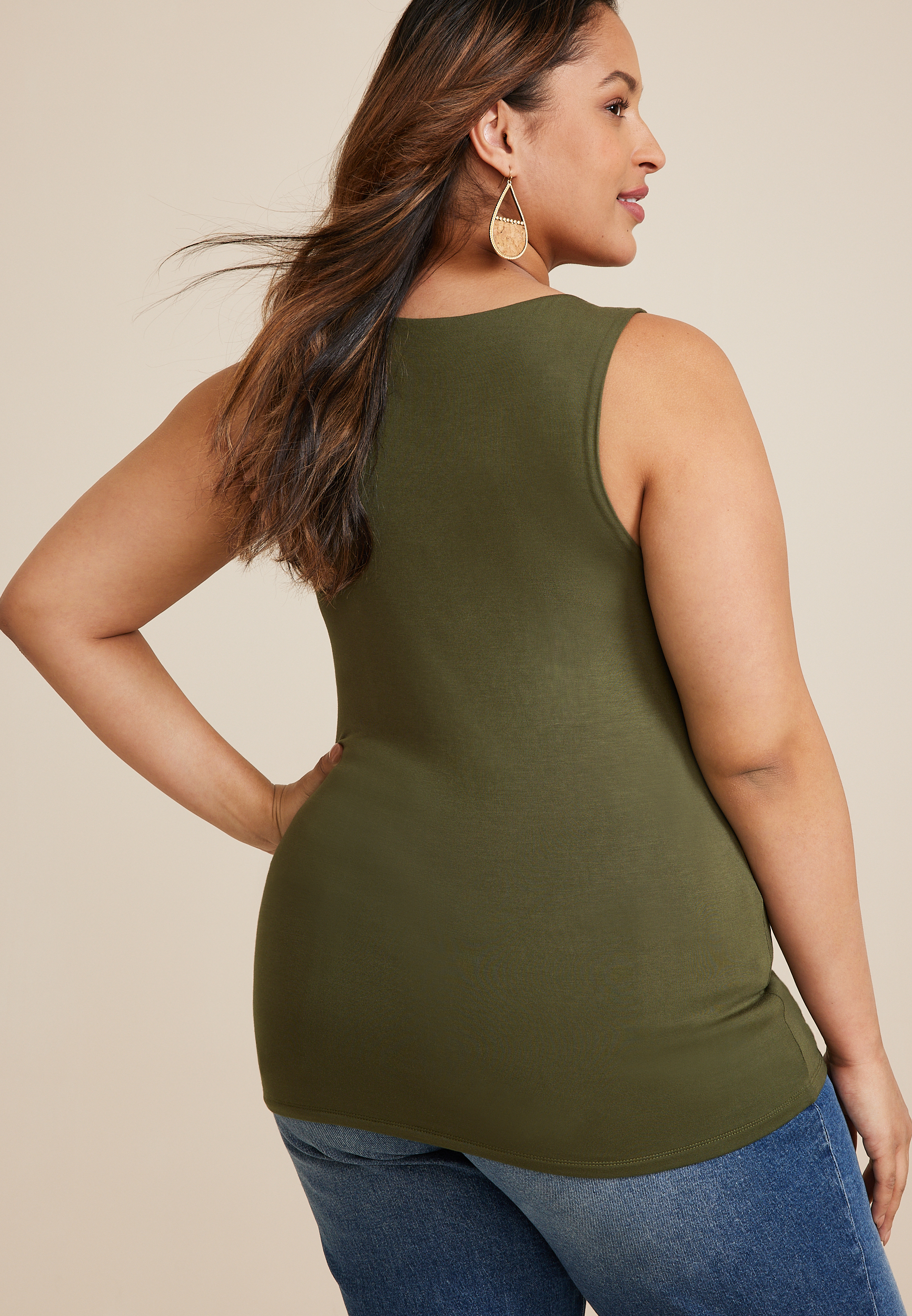 Walnut Georgette Double Layer Tank  Plus size tops, Cute plus size clothes,  Layering tank tops