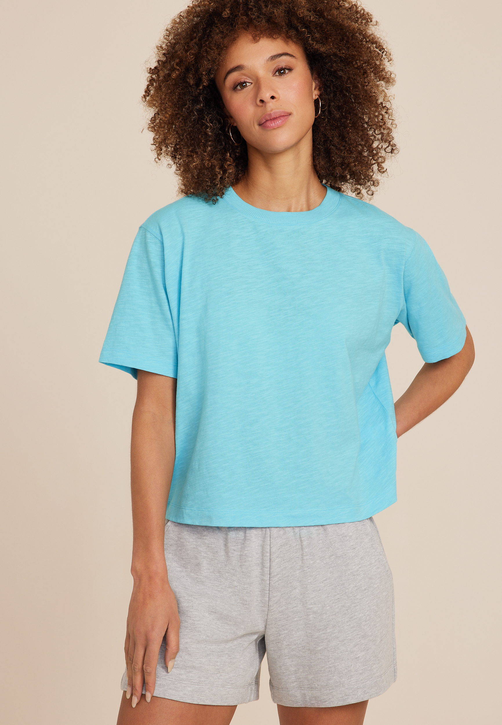 24/7 Boxy Crop Tee | maurices