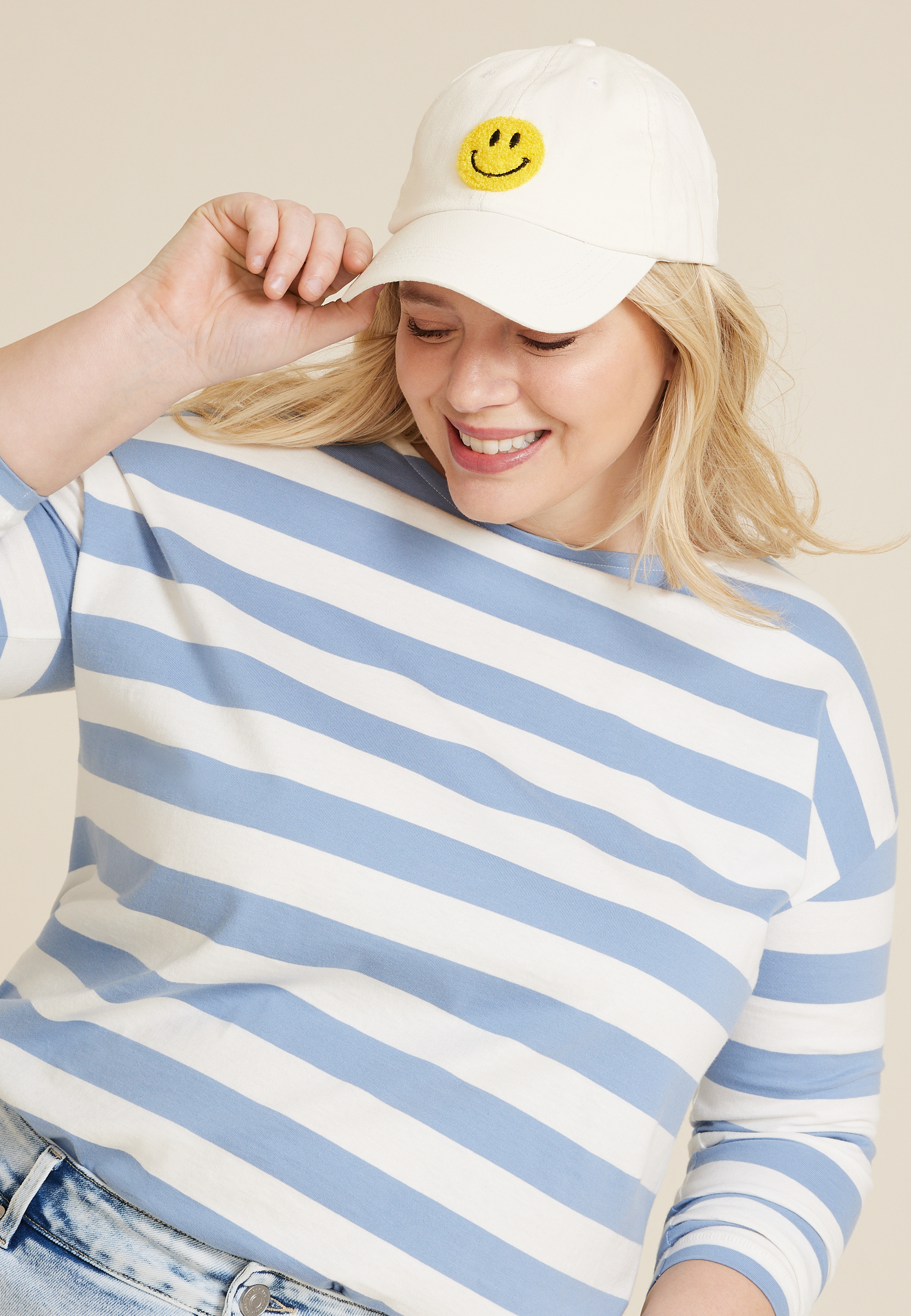 HFS MOOS Chenille Patch Smile Baseball Hat | maurices