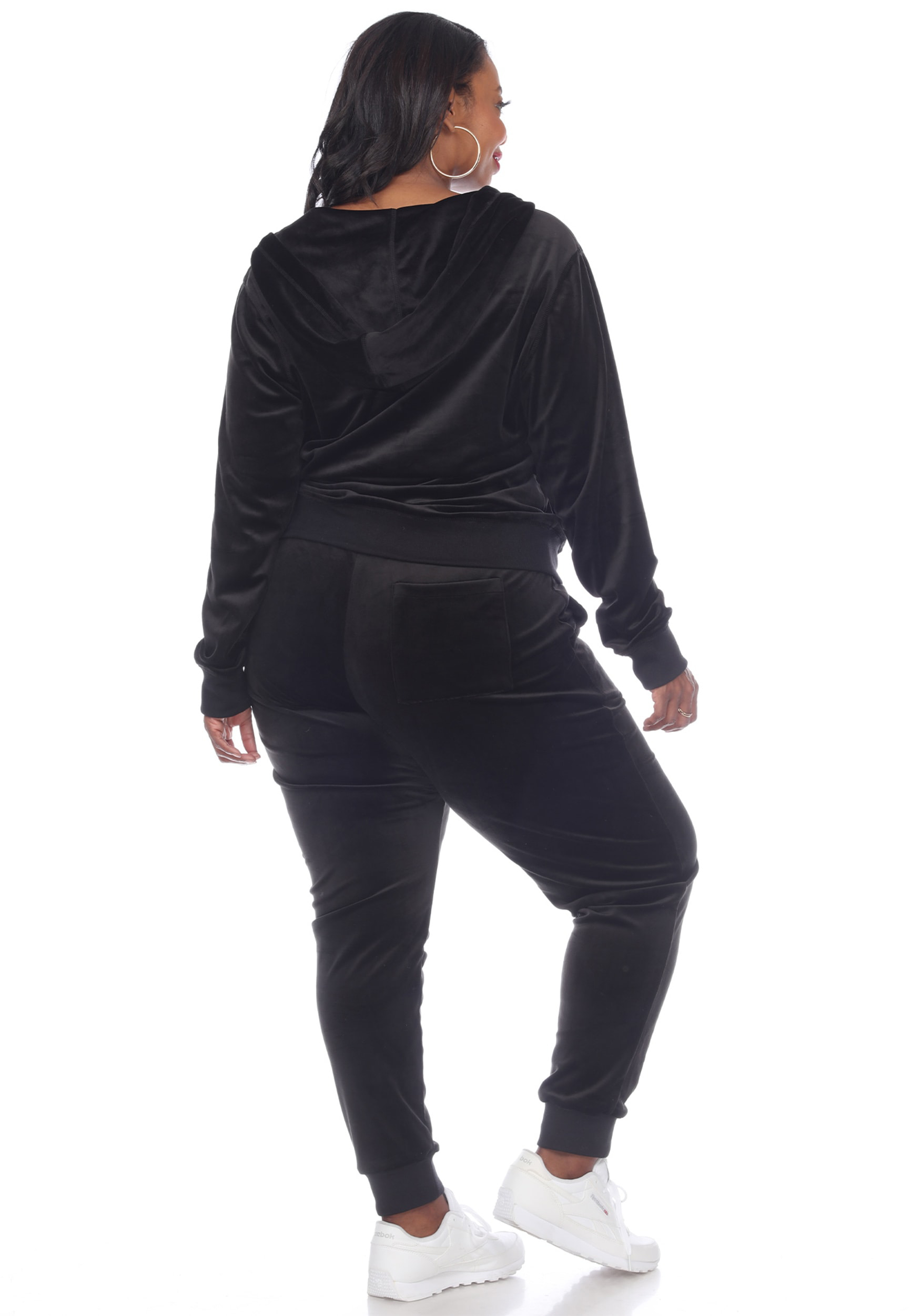 Plus size deals velour tracksuit