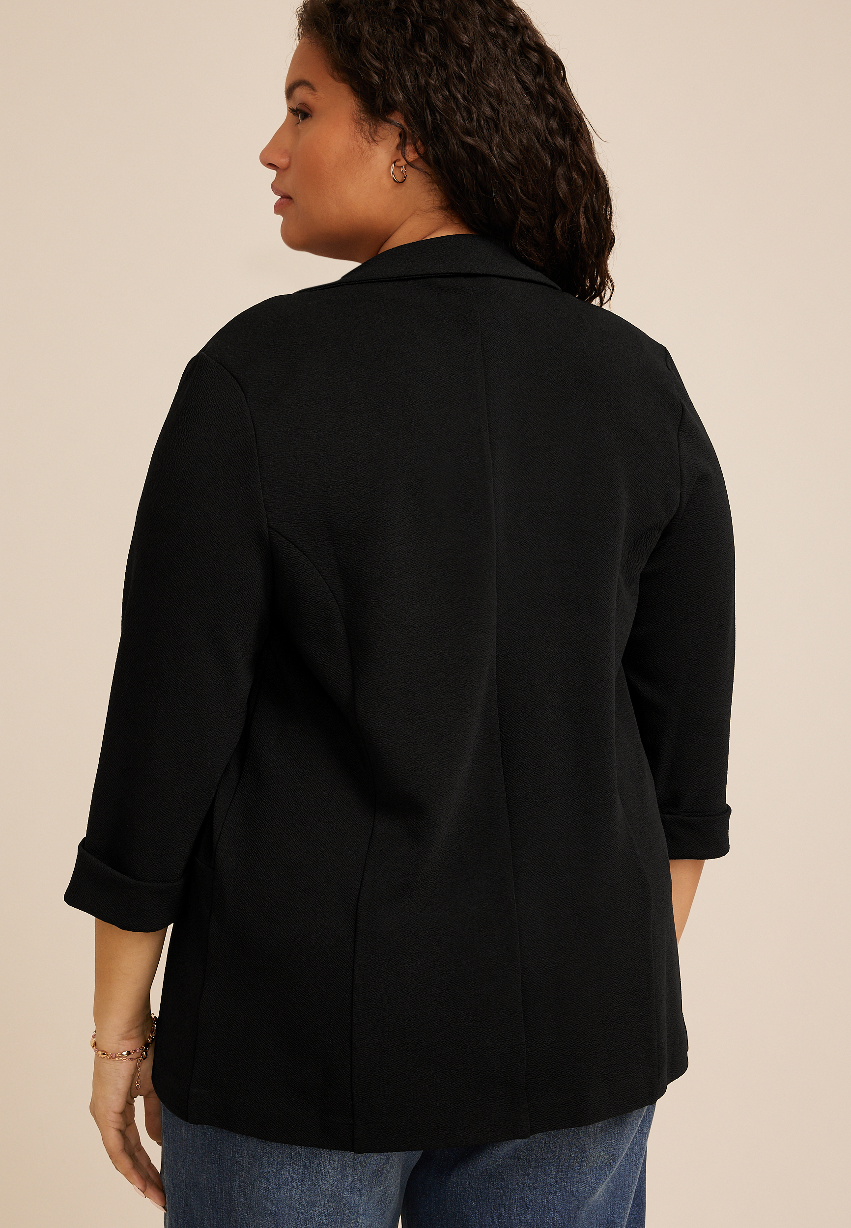 Plus Size Versa Open Front Blazer | maurices