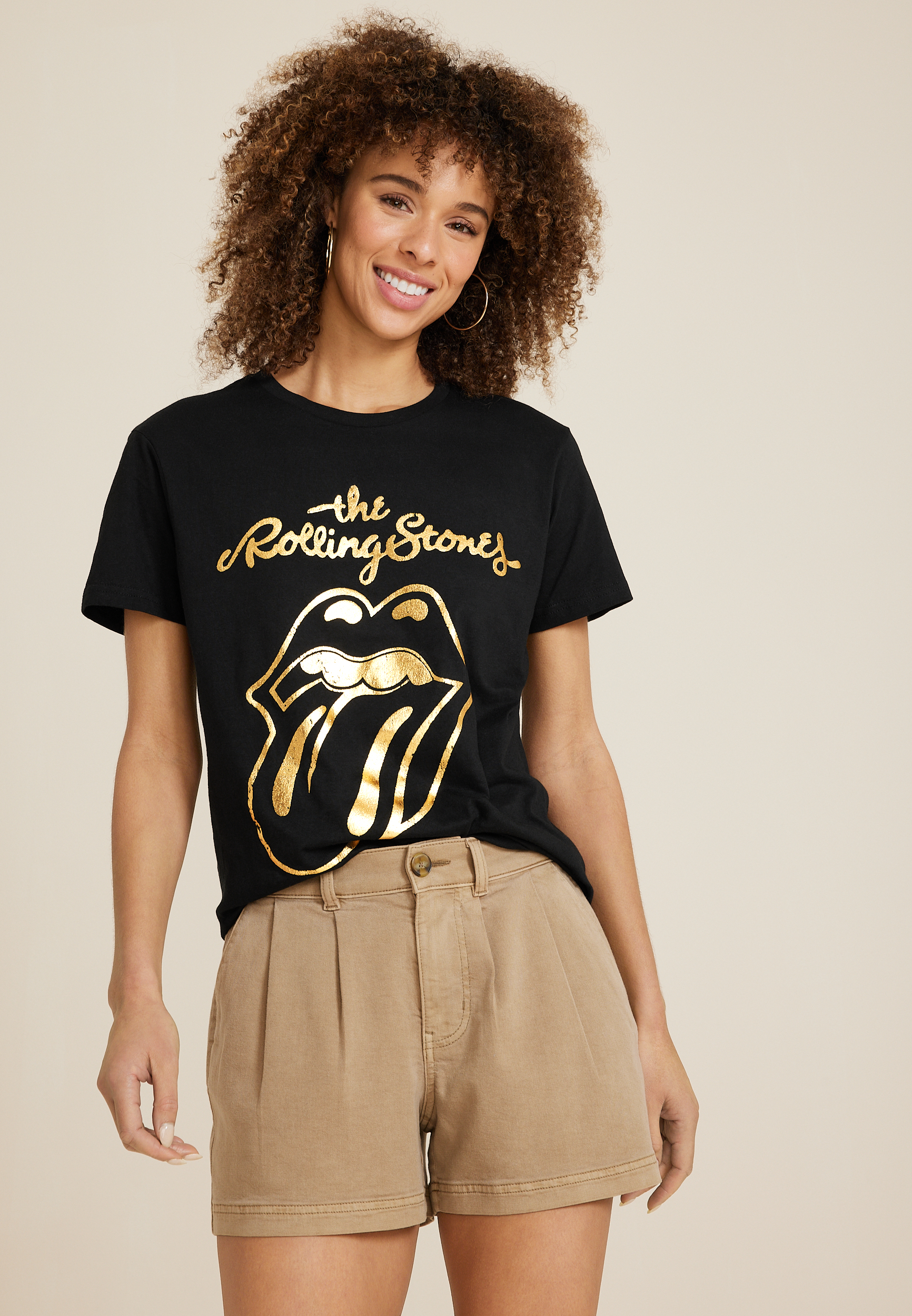 Rolling Stones Malibu Puff Ink Thrifted Tee