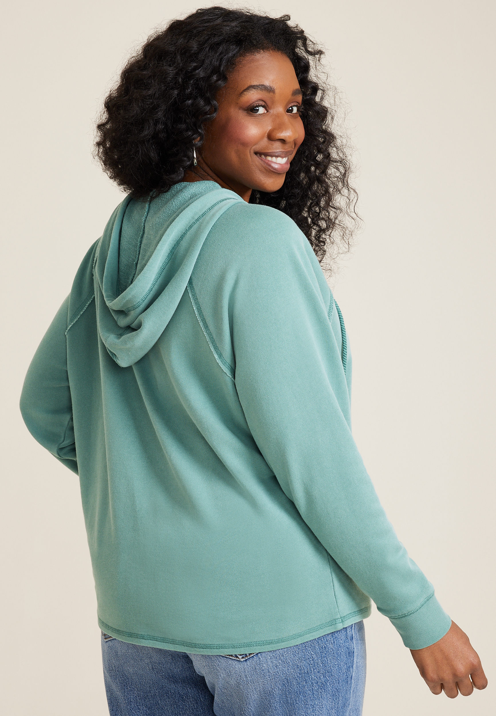Plus Size French Terry Hoodie | maurices