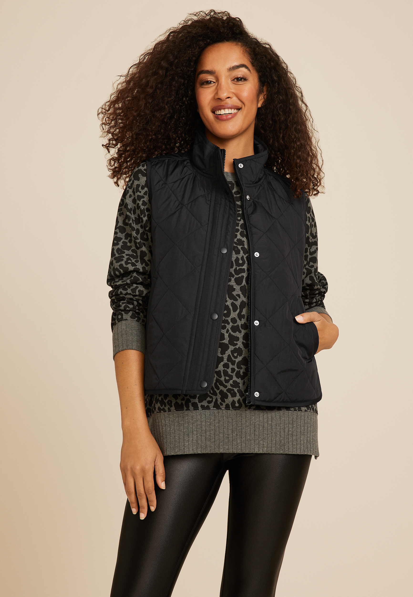 Featherweight Quilted Vest | maurices