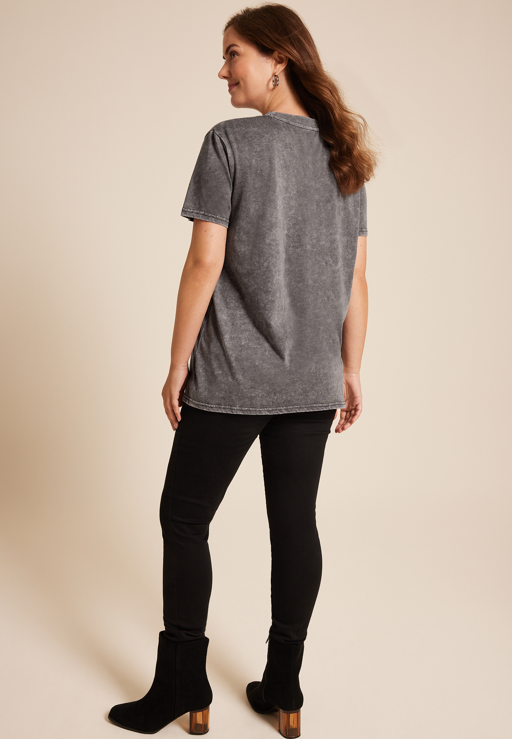Bad To The Bone Oversized Fit Graphic Tee | maurices