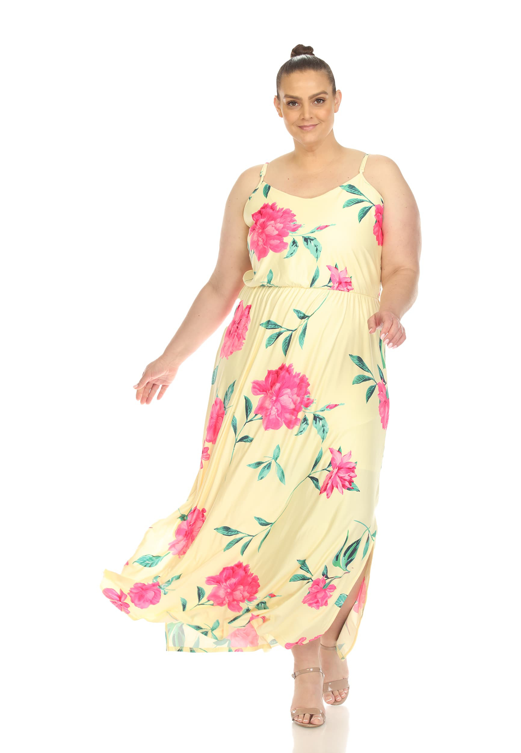 White Mark Plus Size Floral Maxi Dress | maurices