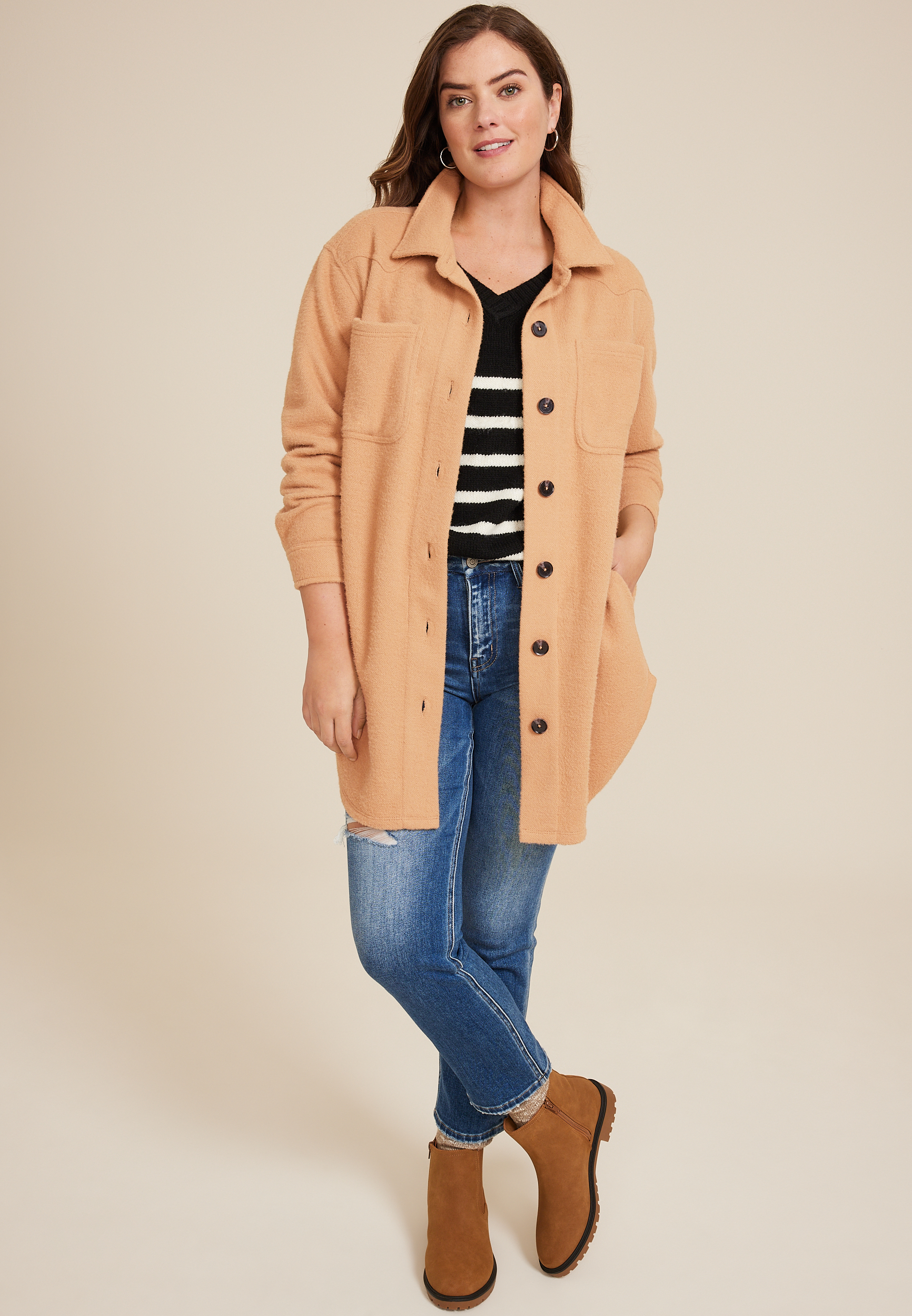 sudo oversized shacket -「katsuragi」#015 Z Supply All Day Cropped Shacket - Women's Coats & Jackets