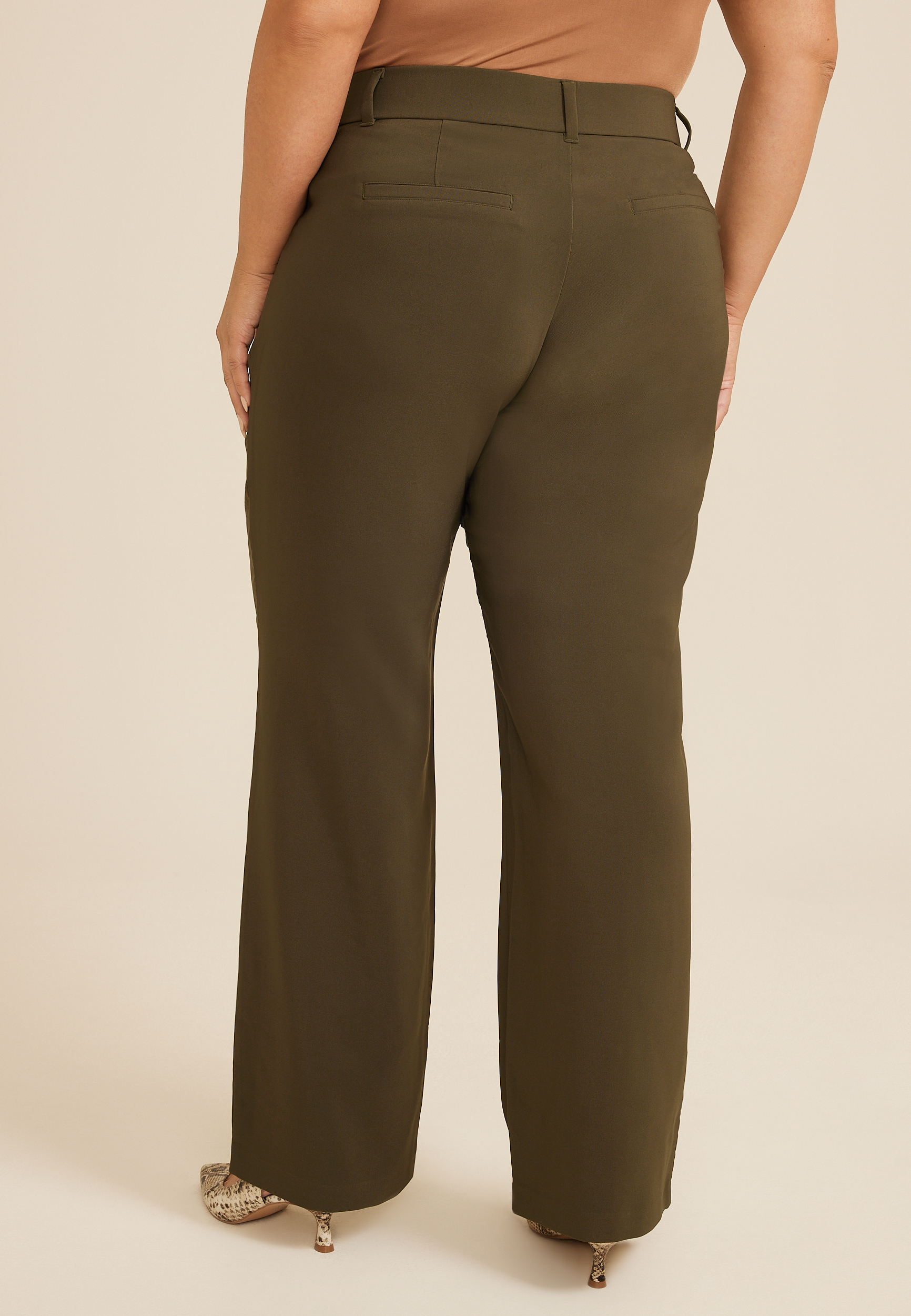 Dress Pants Khaki Pants For Curvy Figures Plus Size Pants Curvy