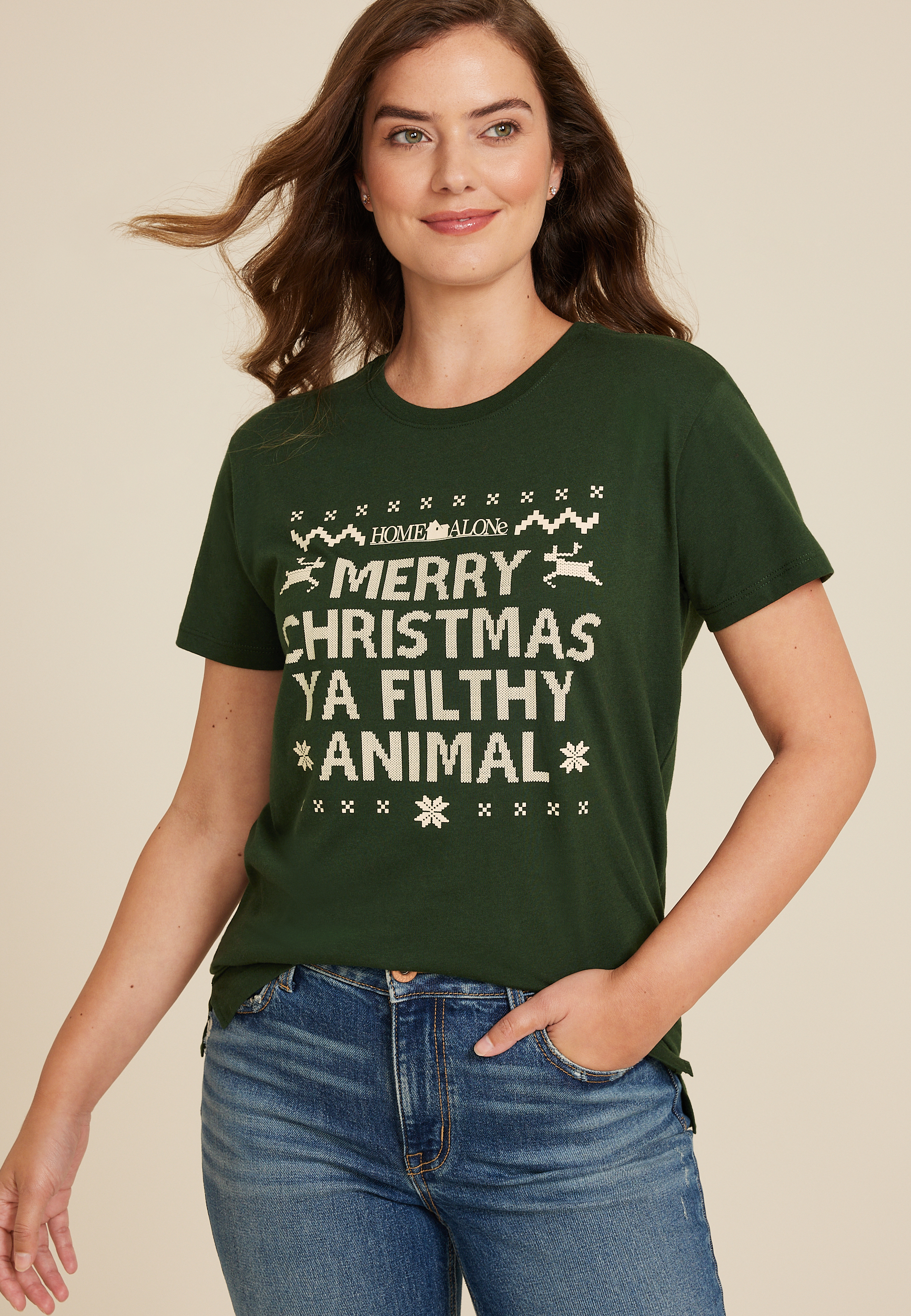 Home Alone Oversized Fit Graphic Tee