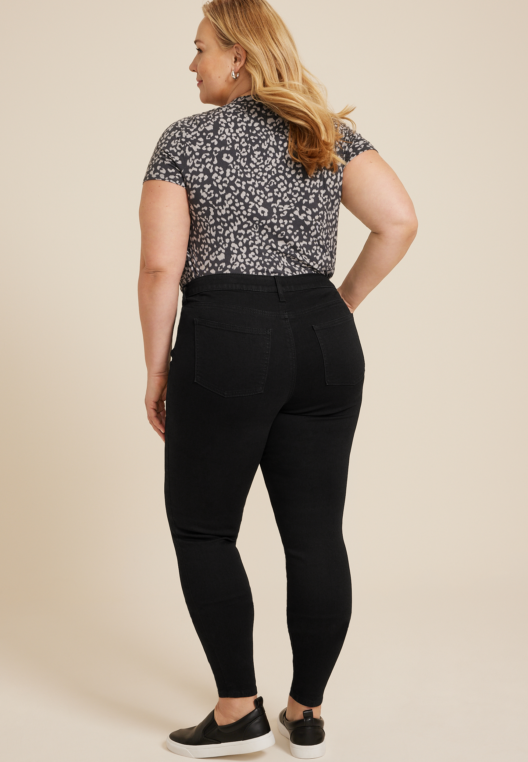 Plus Size m jeans by maurices™ Black Mid Rise Jegging maurices