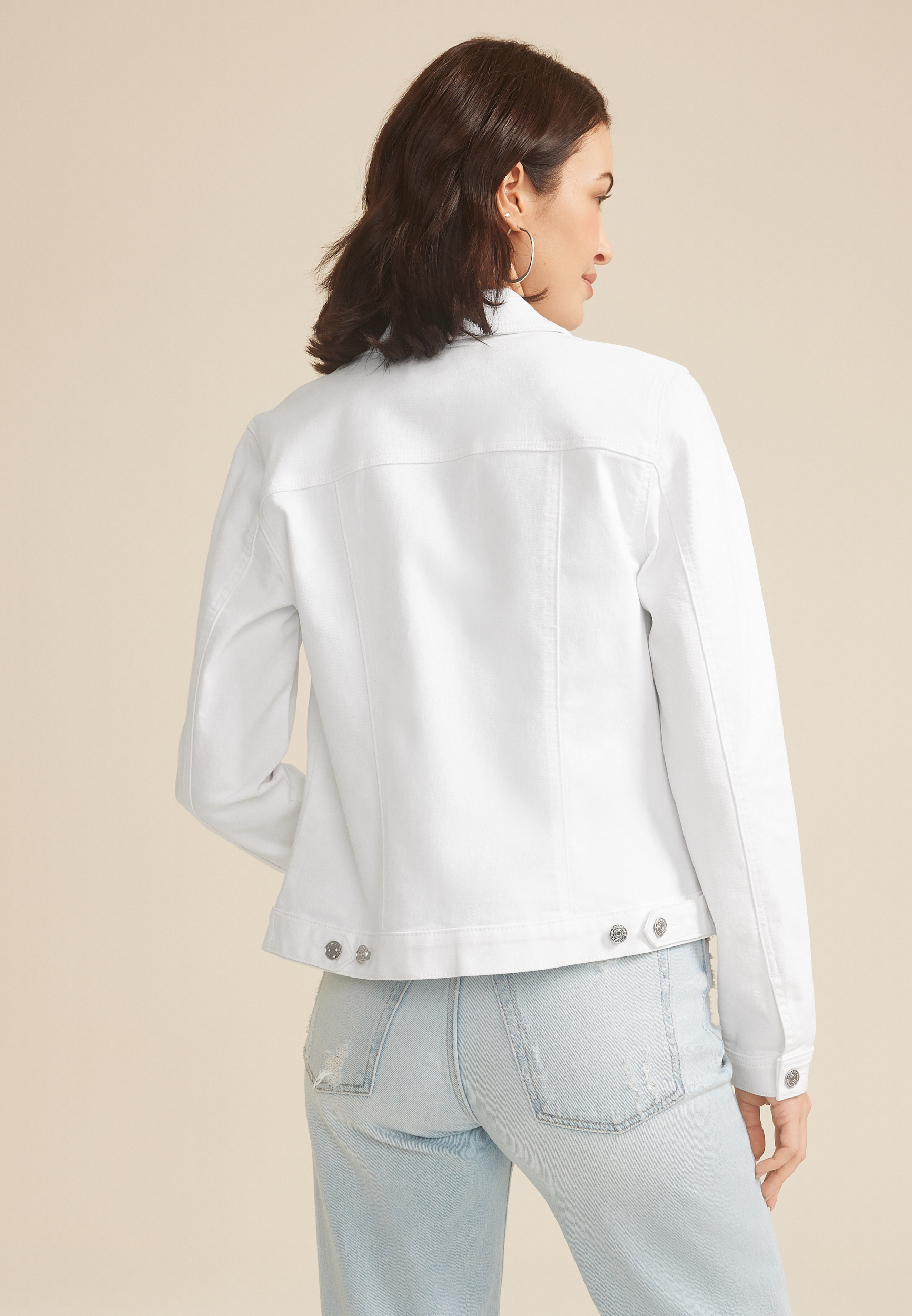 White Denim Jacket | maurices