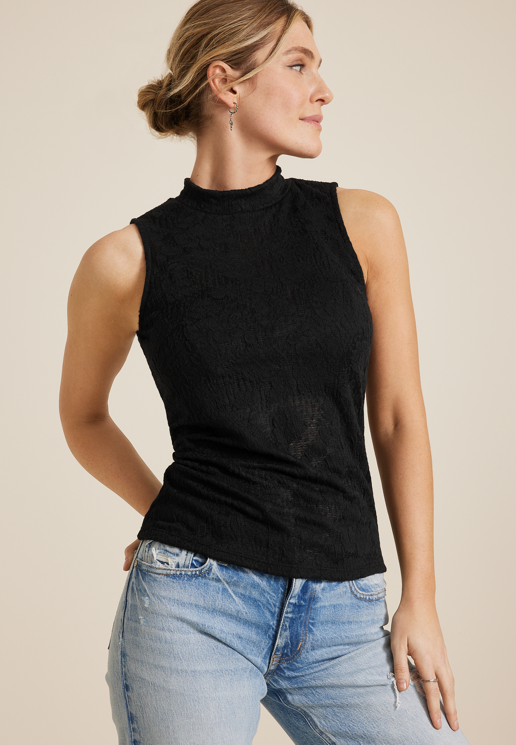 プラナ Prana Lotus High Neck Tank レディース シャツ トップス Black Prana Women's Lotus High Neck Tank, Black at Amazon Women's