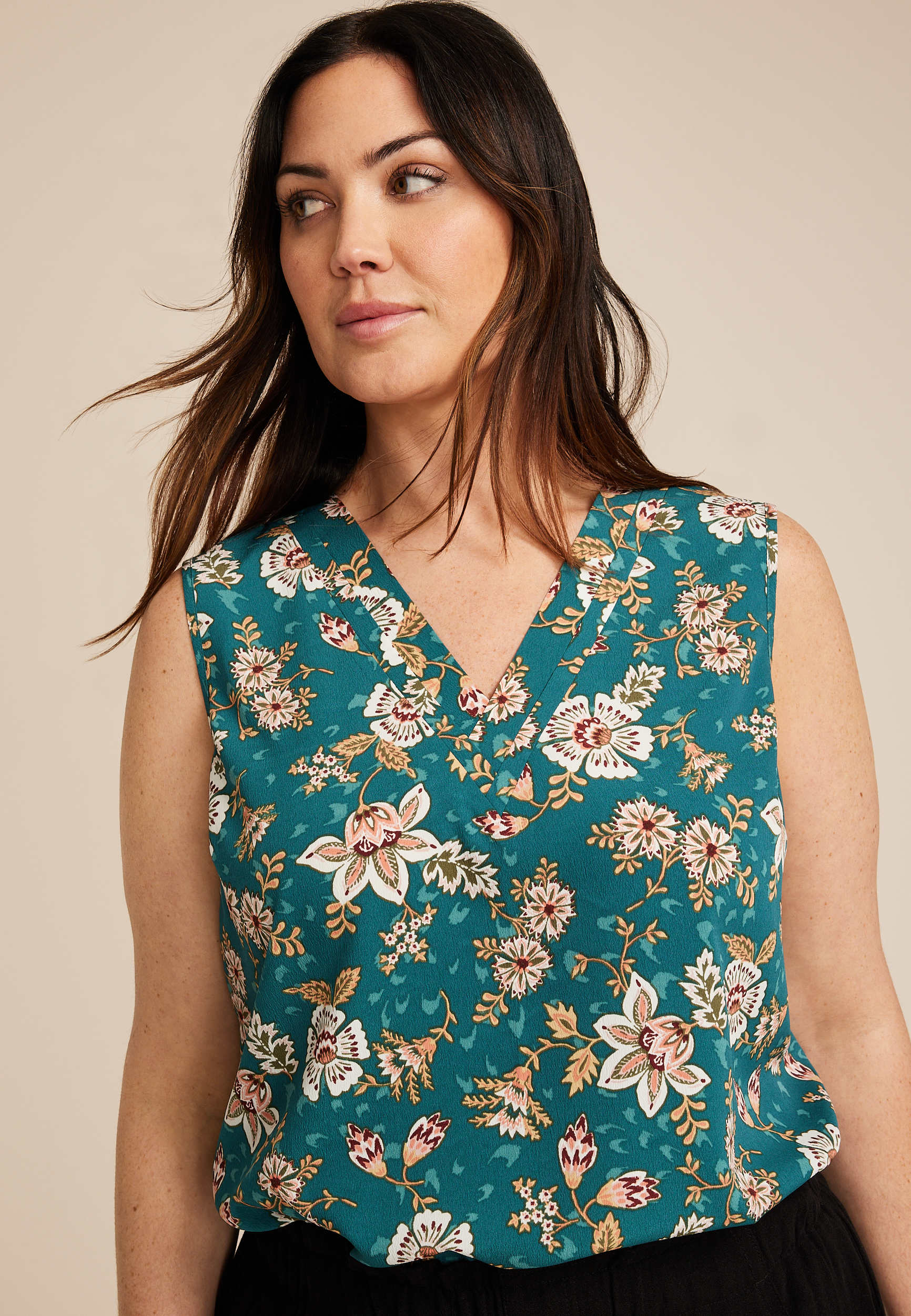 Plus Size Atwood Double V Tank Top