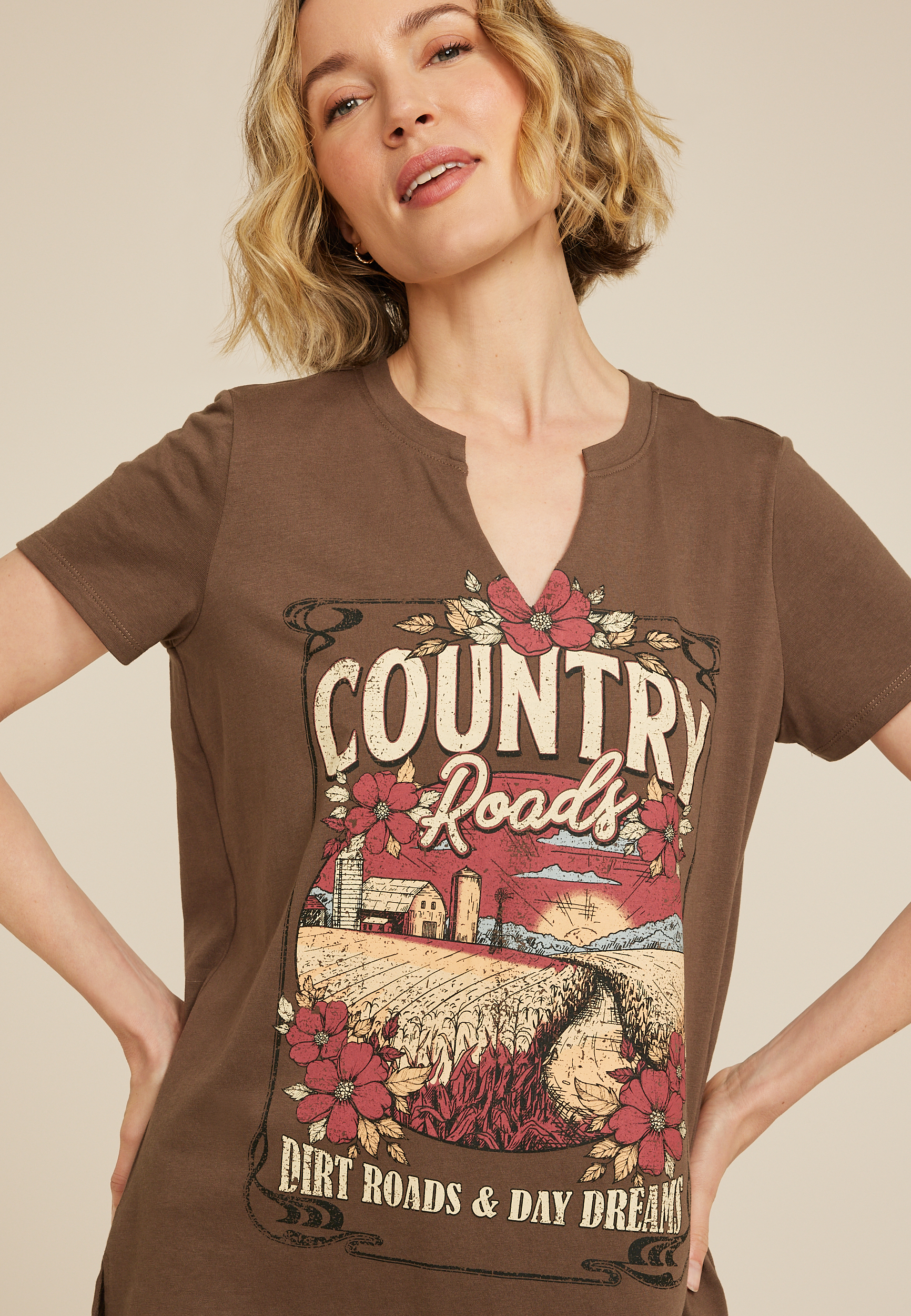 Country Roads Classic Fit Graphic Tee