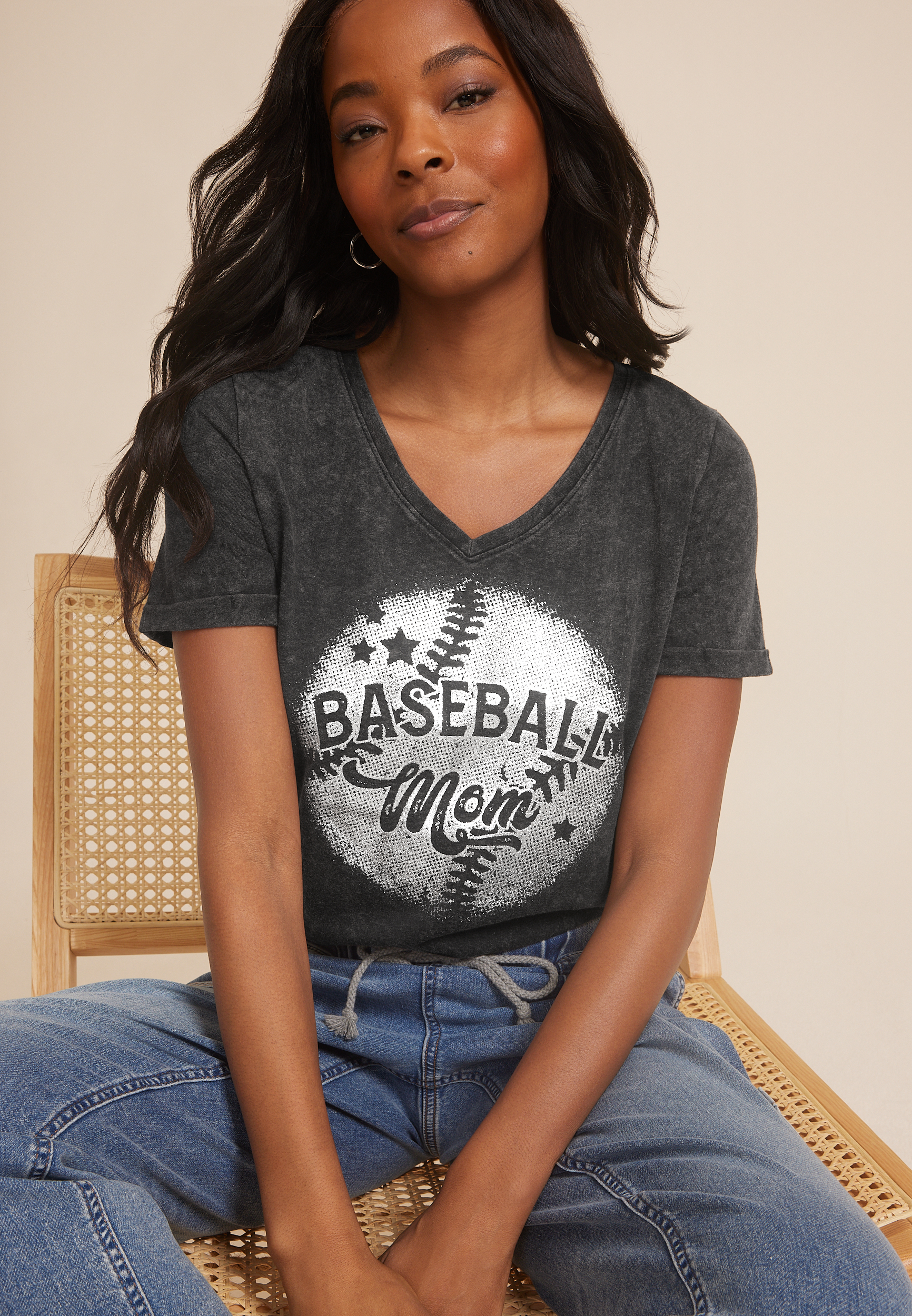 Baseball Mom Classic Fit Graphic Tee