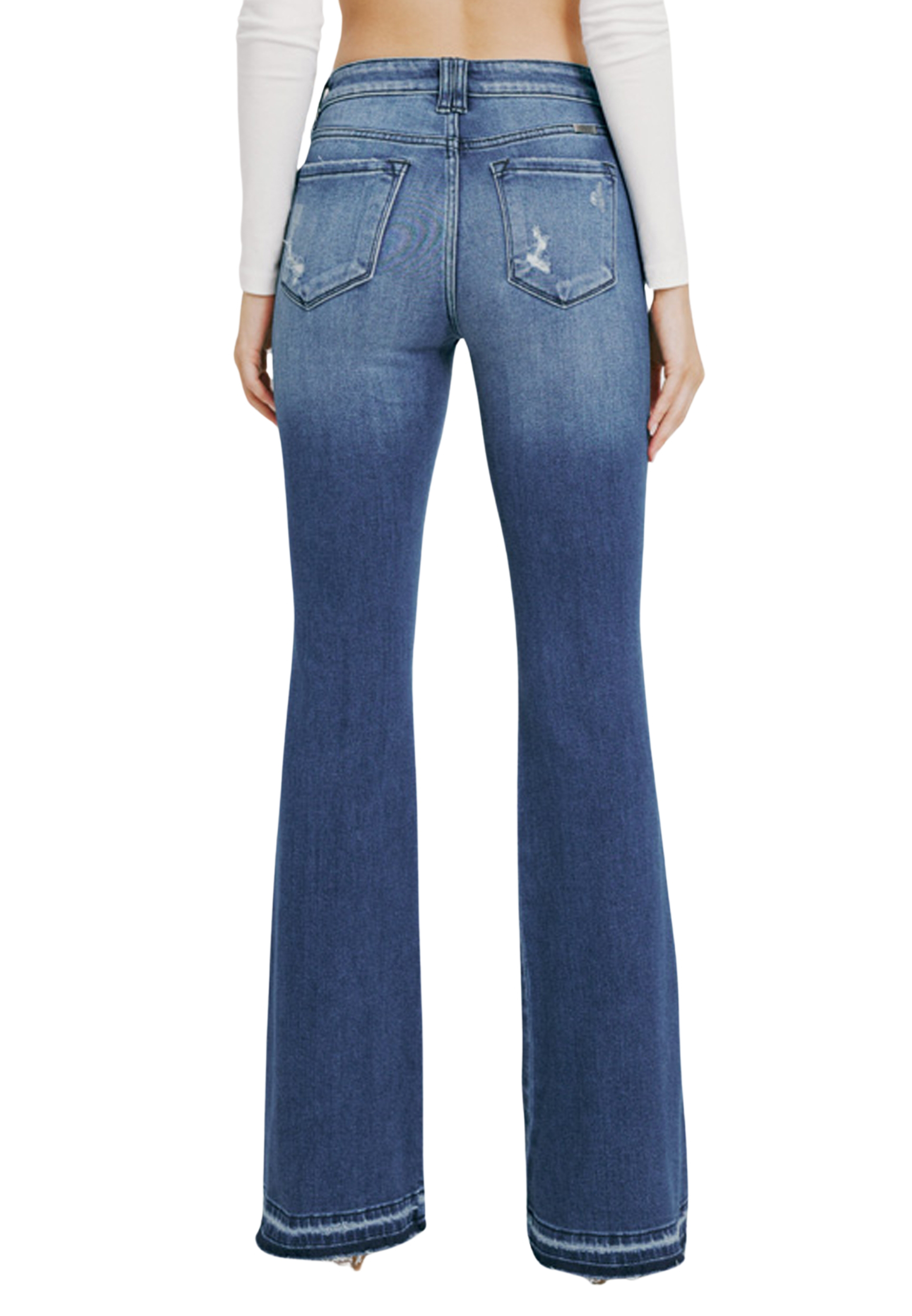 KanCan™ High Rise Side Panel Released Hem Flare | maurices